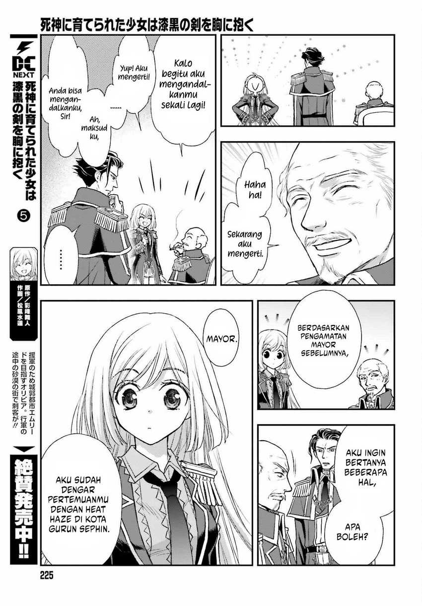Shinigami ni Sodaterareta Shoujo wa Shikkoku no Tsurugi wo Mune ni Idaku Chapter 31 - halaman 5