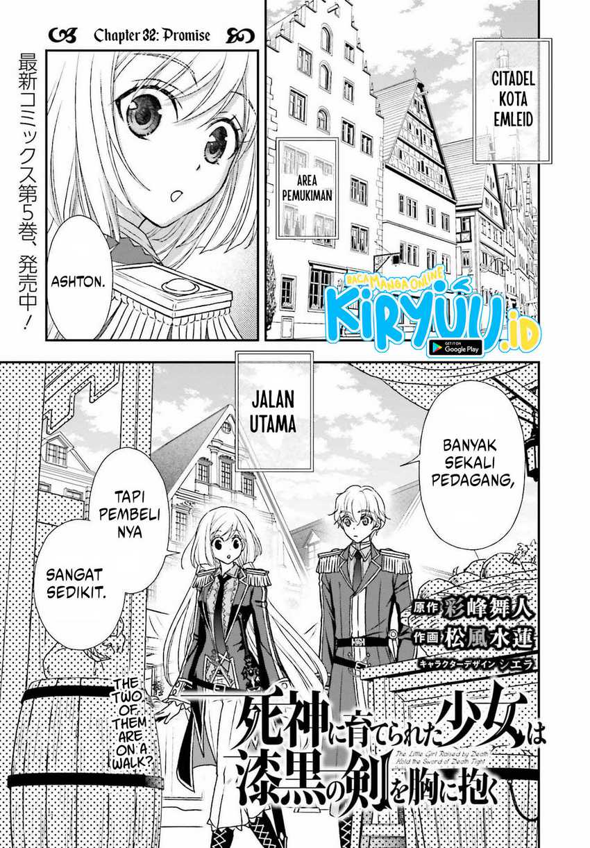 Shinigami ni Sodaterareta Shoujo wa Shikkoku no Tsurugi wo Mune ni Idaku Chapter 32 - halaman 2