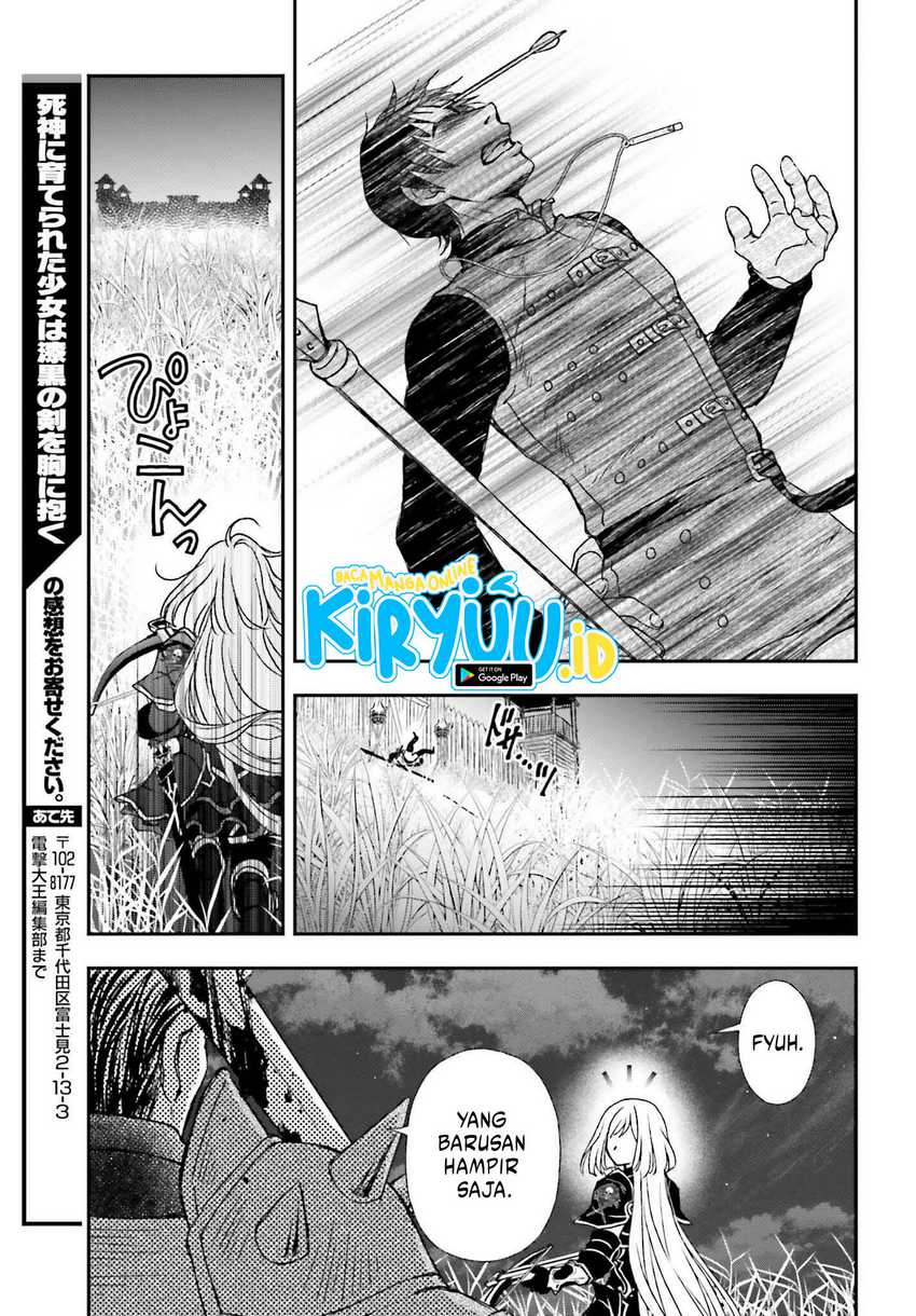 Shinigami ni Sodaterareta Shoujo wa Shikkoku no Tsurugi wo Mune ni Idaku Chapter 33 - halaman 6