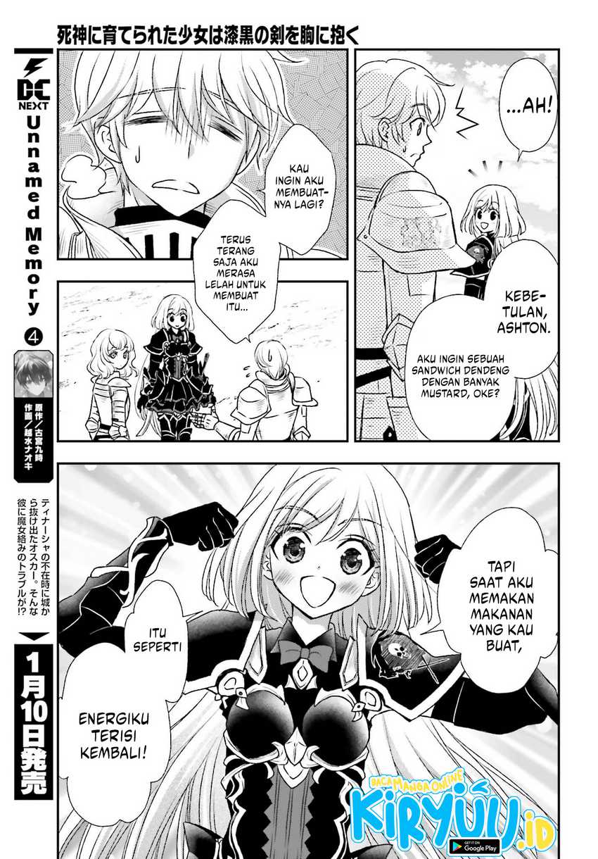 Shinigami ni Sodaterareta Shoujo wa Shikkoku no Tsurugi wo Mune ni Idaku Chapter 35 - halaman 12