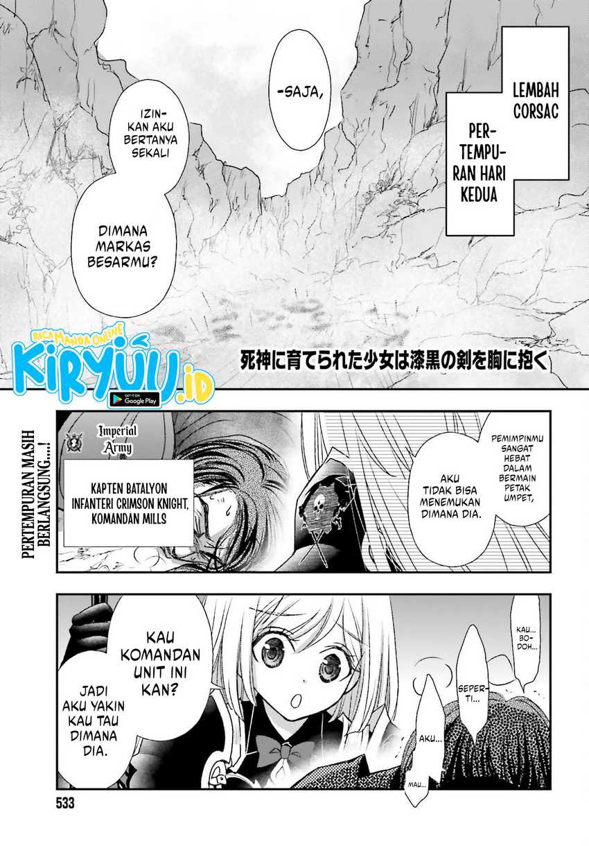 Shinigami ni Sodaterareta Shoujo wa Shikkoku no Tsurugi wo Mune ni Idaku Chapter 35 - halaman 2