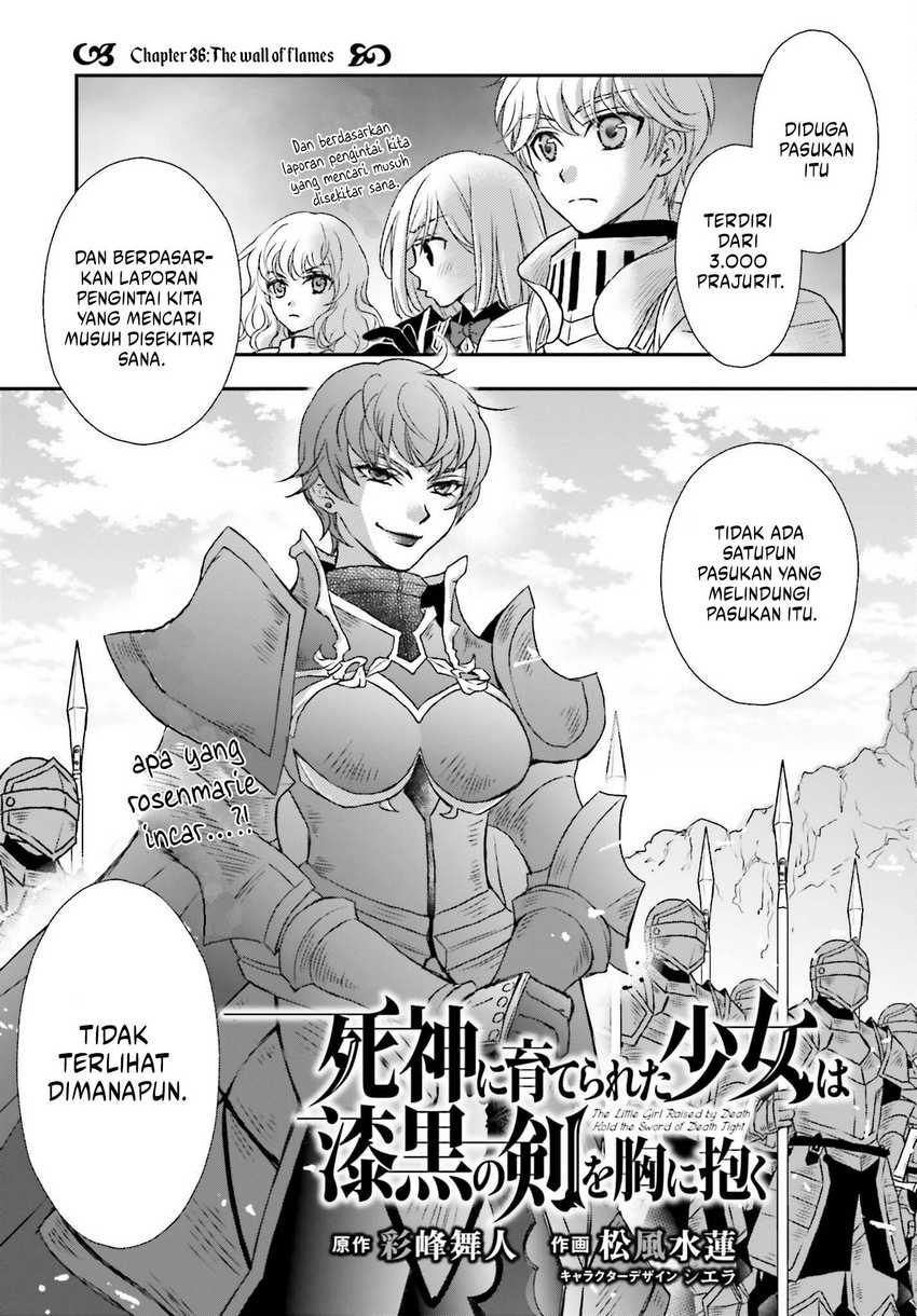 Shinigami ni Sodaterareta Shoujo wa Shikkoku no Tsurugi wo Mune ni Idaku Chapter 36 - halaman 4