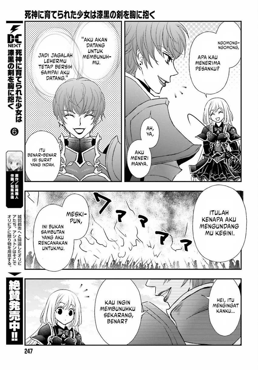 Shinigami ni Sodaterareta Shoujo wa Shikkoku no Tsurugi wo Mune ni Idaku Chapter 37 - halaman 12