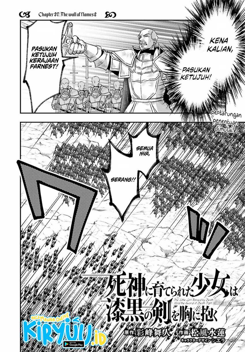 Shinigami ni Sodaterareta Shoujo wa Shikkoku no Tsurugi wo Mune ni Idaku Chapter 37 - halaman 3