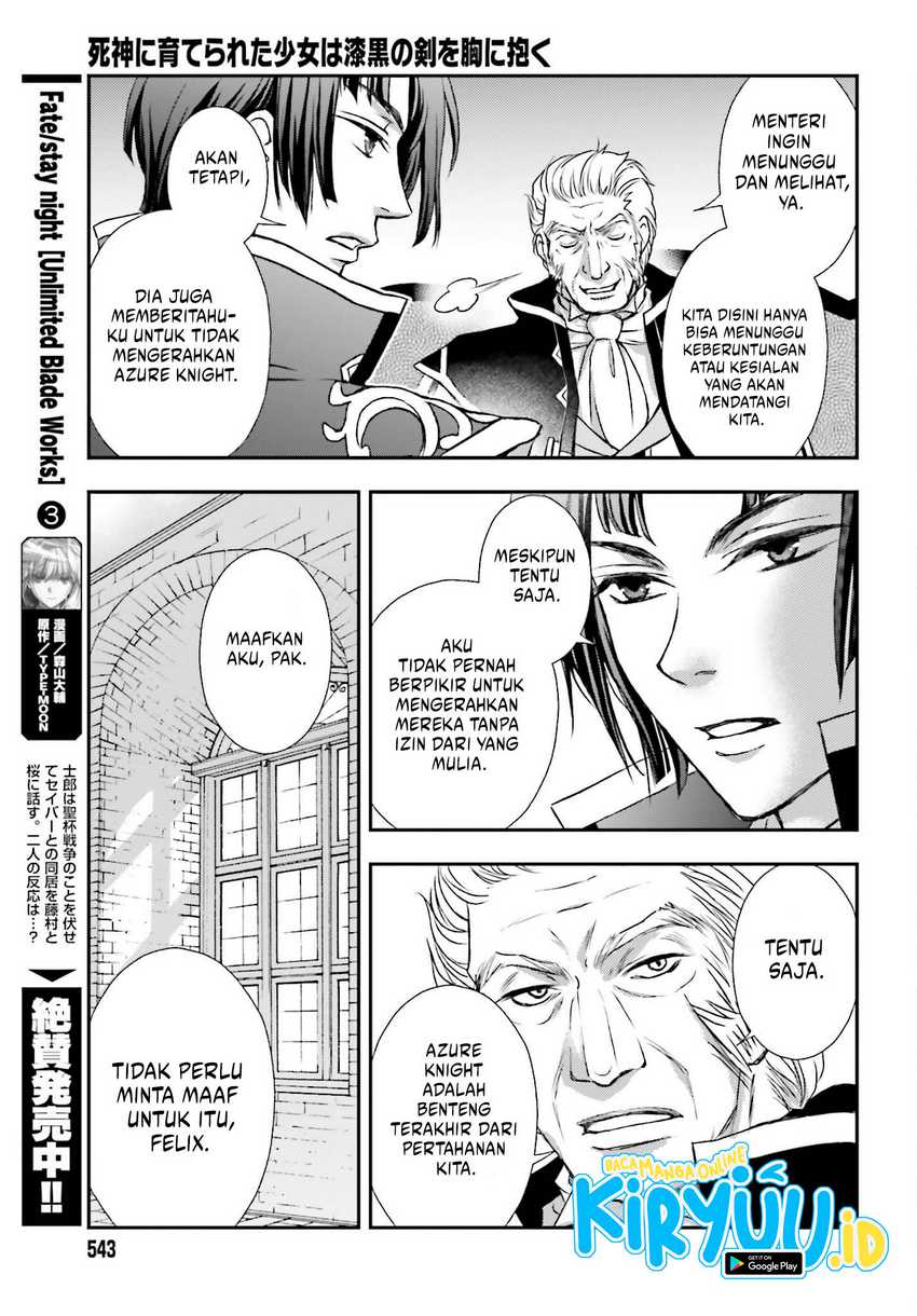 Shinigami ni Sodaterareta Shoujo wa Shikkoku no Tsurugi wo Mune ni Idaku Chapter 39 - halaman 16