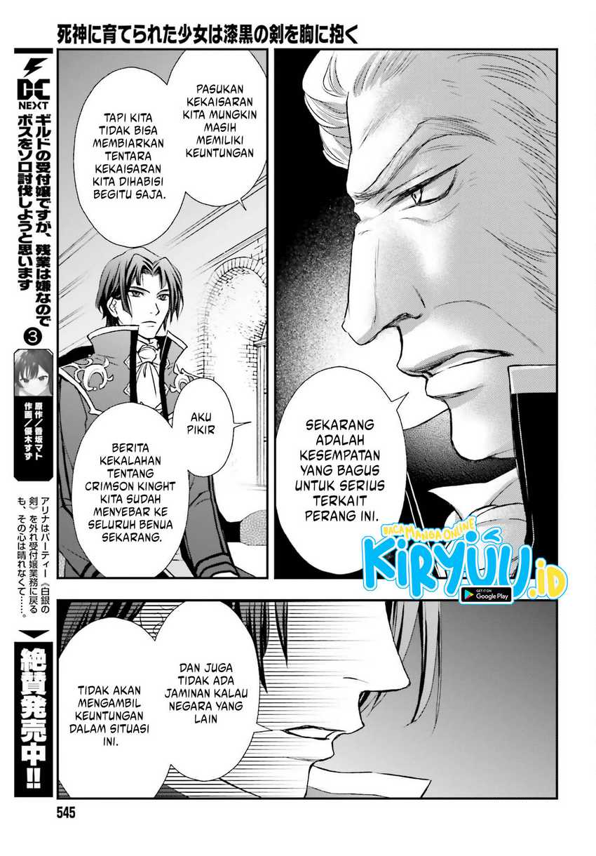 Shinigami ni Sodaterareta Shoujo wa Shikkoku no Tsurugi wo Mune ni Idaku Chapter 39 - halaman 18