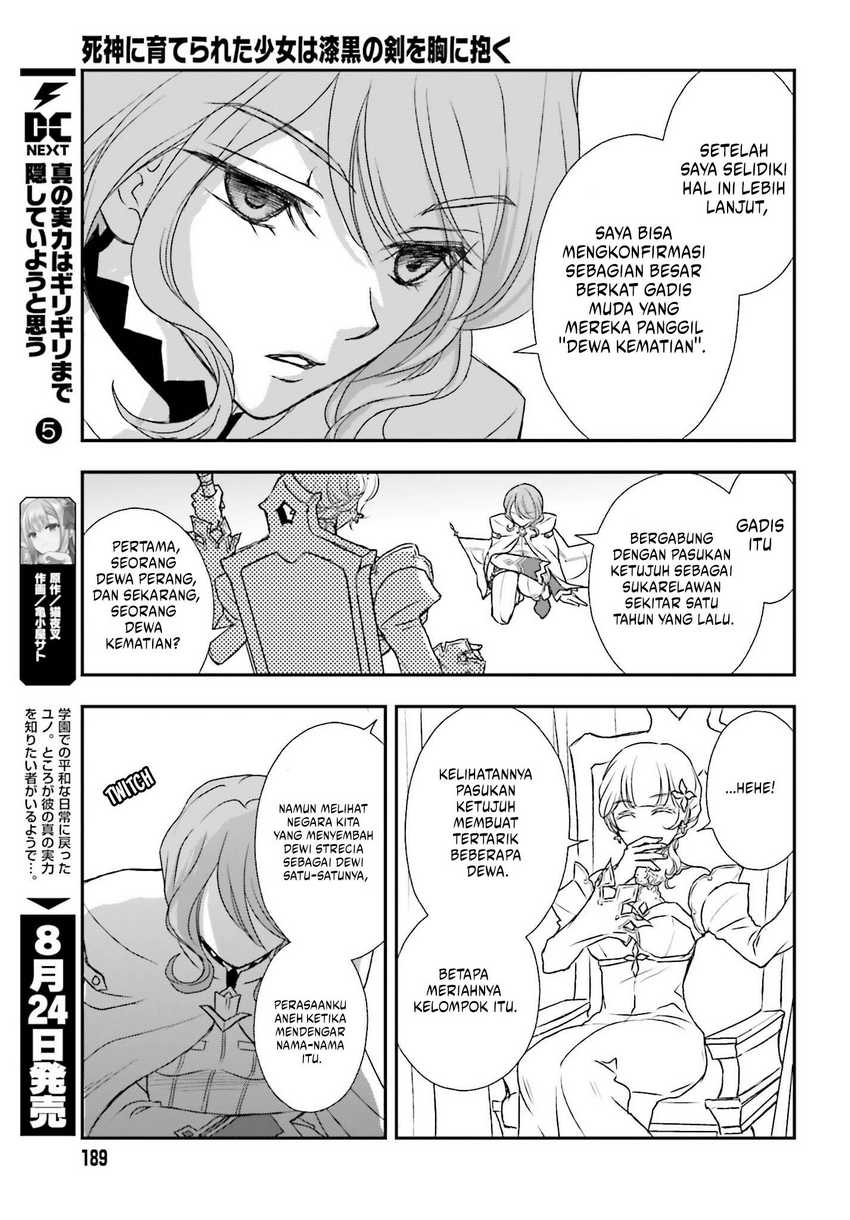 Shinigami ni Sodaterareta Shoujo wa Shikkoku no Tsurugi wo Mune ni Idaku Chapter 40 - halaman 6