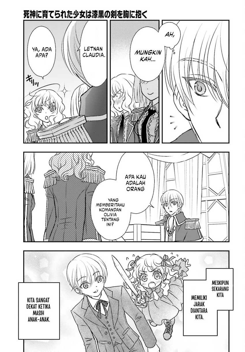 Shinigami ni Sodaterareta Shoujo wa Shikkoku no Tsurugi wo Mune ni Idaku Chapter 41 - halaman 12