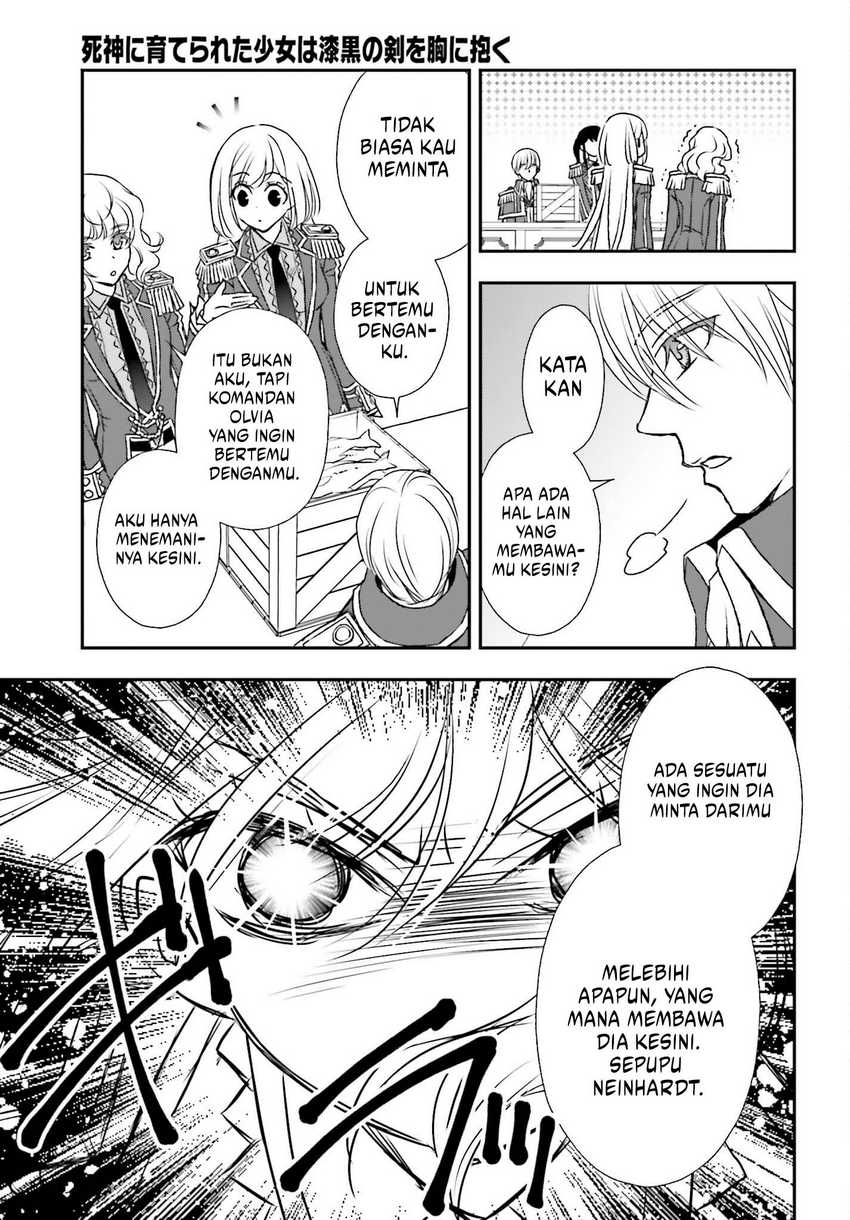Shinigami ni Sodaterareta Shoujo wa Shikkoku no Tsurugi wo Mune ni Idaku Chapter 41 - halaman 14
