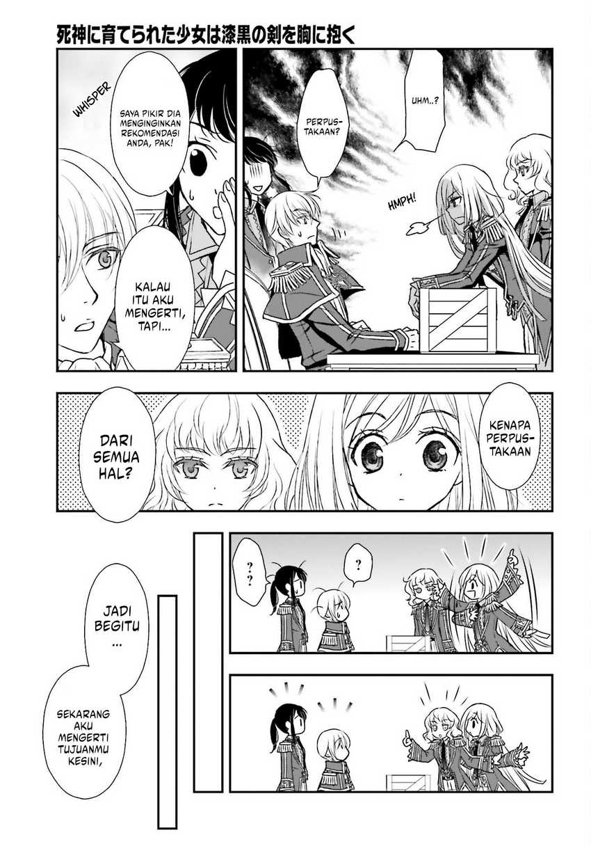 Shinigami ni Sodaterareta Shoujo wa Shikkoku no Tsurugi wo Mune ni Idaku Chapter 41 - halaman 16