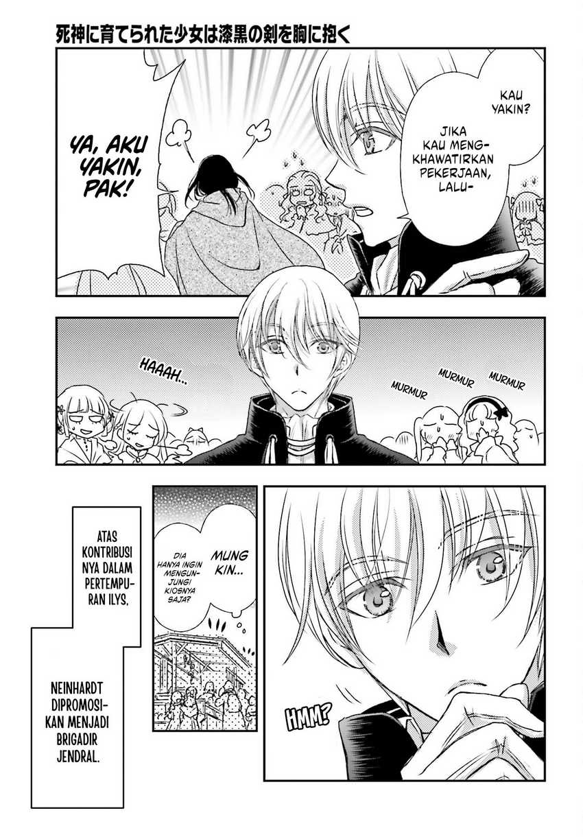 Shinigami ni Sodaterareta Shoujo wa Shikkoku no Tsurugi wo Mune ni Idaku Chapter 41 - halaman 6