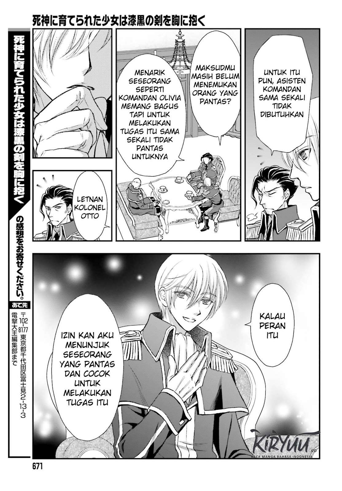 Shinigami ni Sodaterareta Shoujo wa Shikkoku no Tsurugi wo Mune ni Idaku Chapter 5 - halaman 9