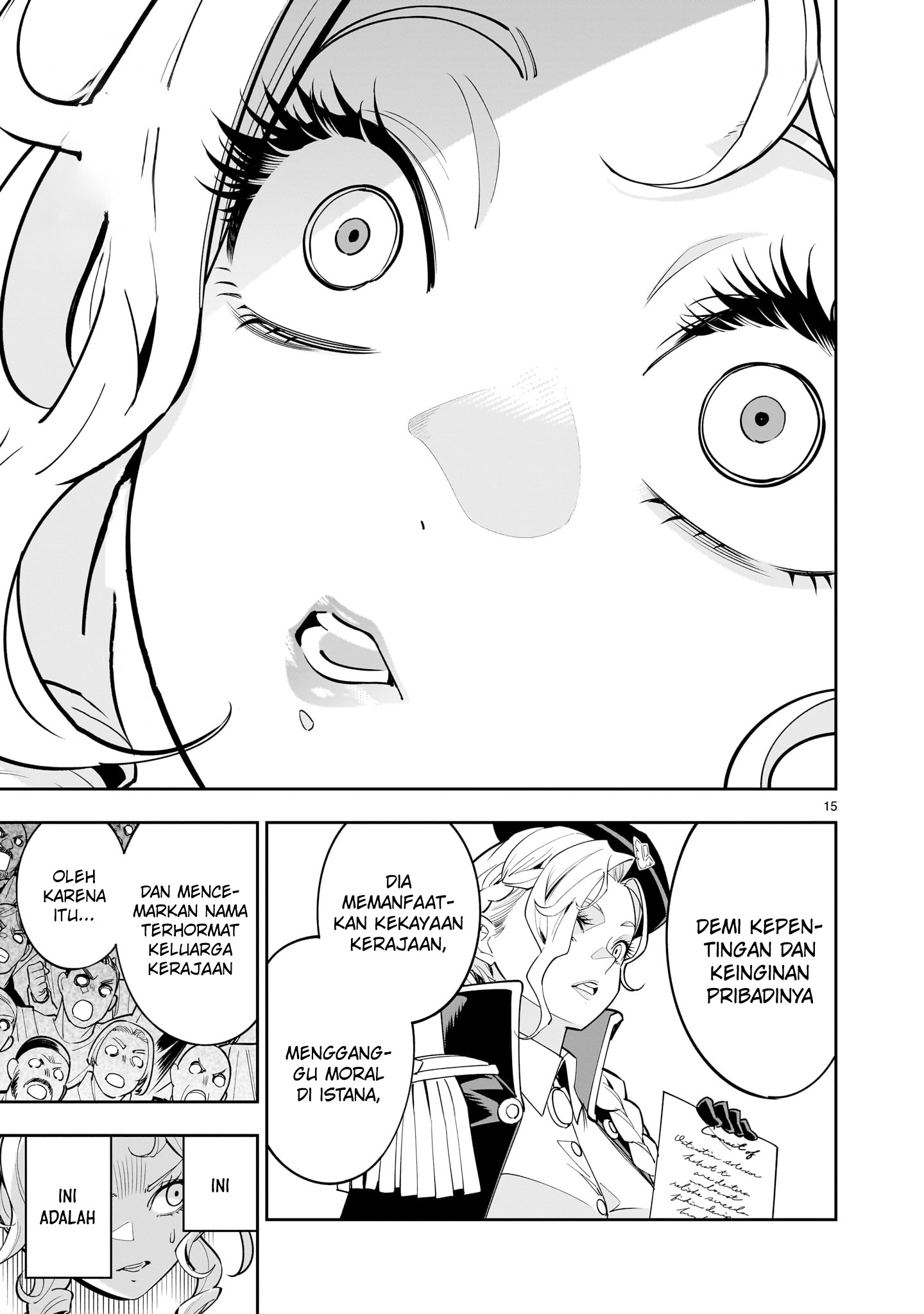 Shinimodori Oujo wa Ikinobiru Tame ni Yuri Harem wo Tsukuru Koto ni Shita Chapter 1 - halaman 15