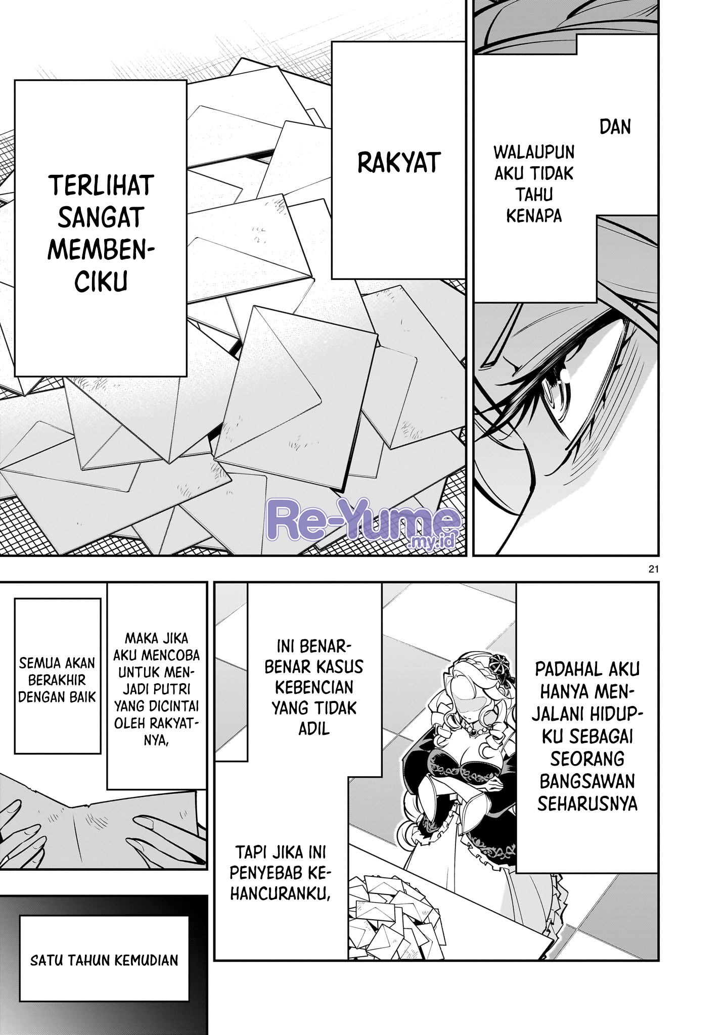 Shinimodori Oujo wa Ikinobiru Tame ni Yuri Harem wo Tsukuru Koto ni Shita Chapter 1 - halaman 21