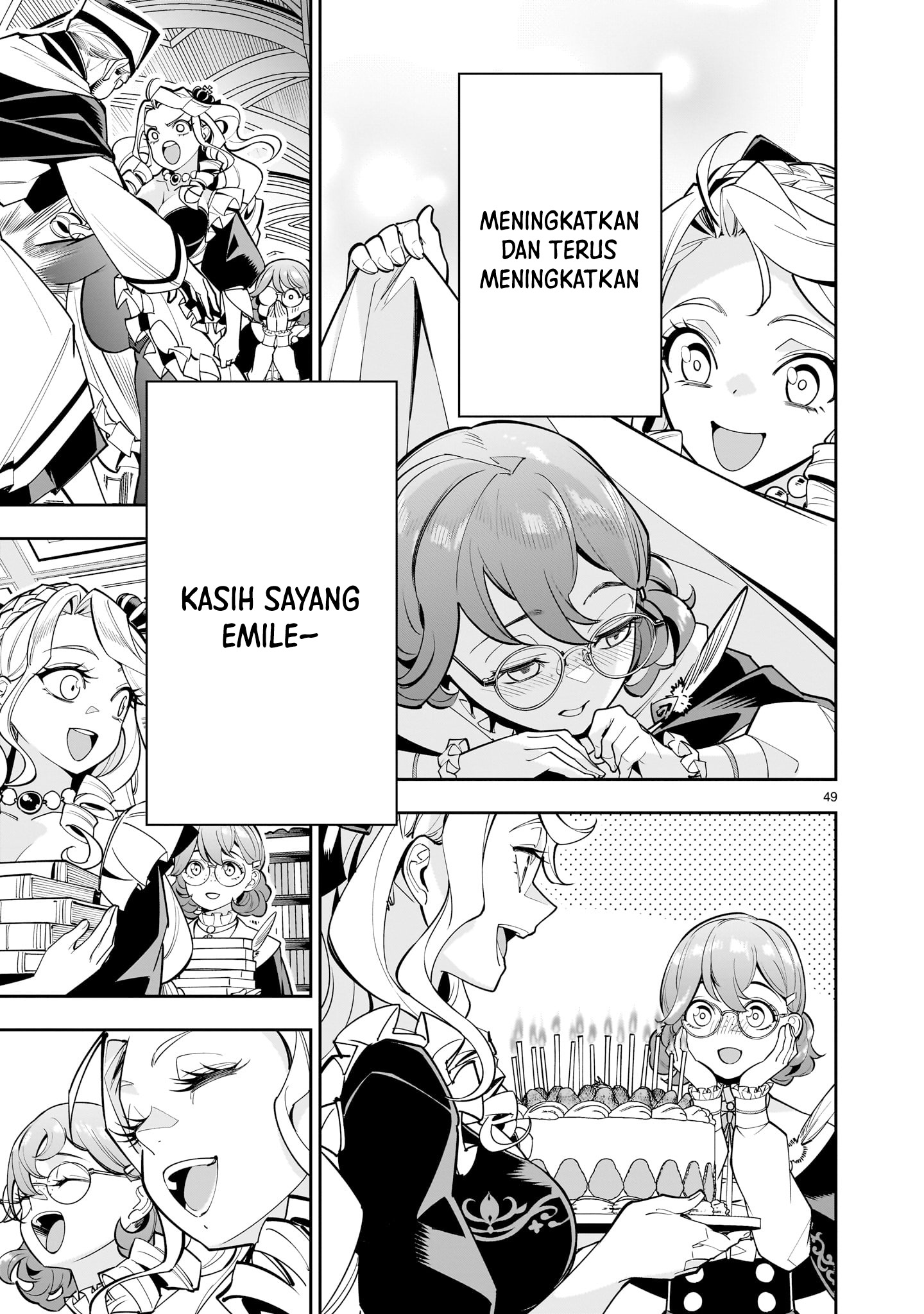 Shinimodori Oujo wa Ikinobiru Tame ni Yuri Harem wo Tsukuru Koto ni Shita Chapter 1 - halaman 48