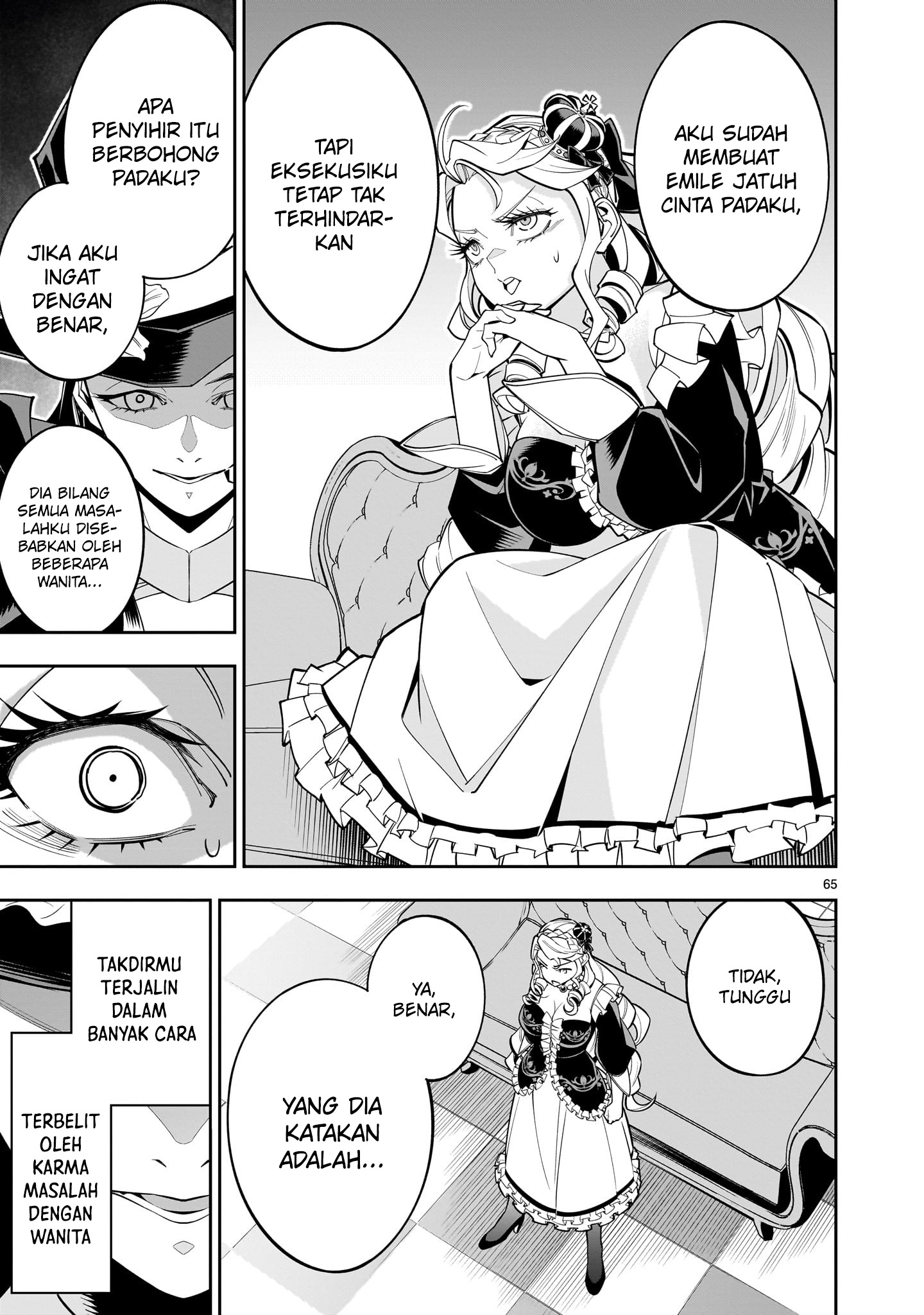 Shinimodori Oujo wa Ikinobiru Tame ni Yuri Harem wo Tsukuru Koto ni Shita Chapter 1 - halaman 62