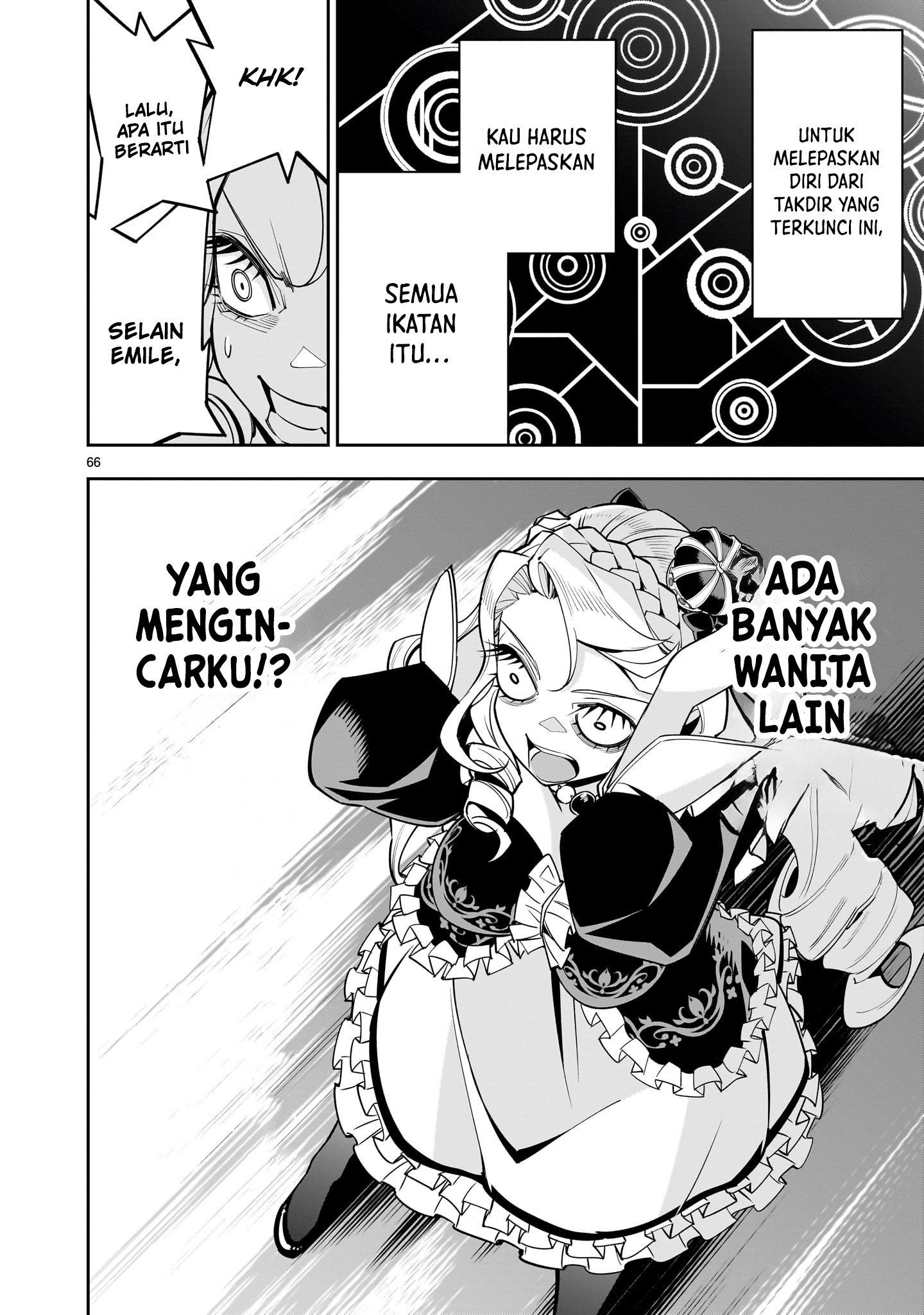 Shinimodori Oujo wa Ikinobiru Tame ni Yuri Harem wo Tsukuru Koto ni Shita Chapter 1 - halaman 63
