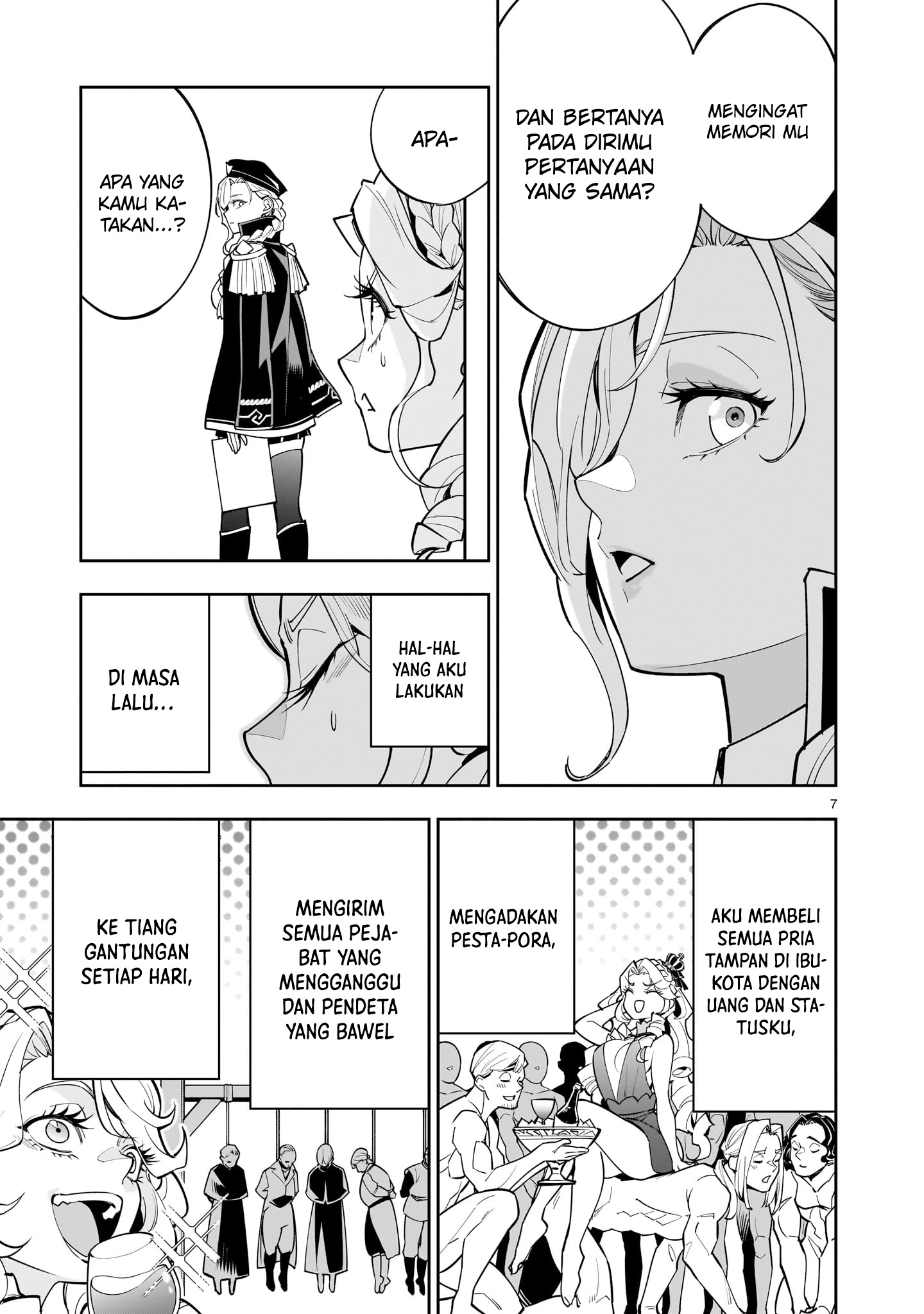 Shinimodori Oujo wa Ikinobiru Tame ni Yuri Harem wo Tsukuru Koto ni Shita Chapter 1 - halaman 7