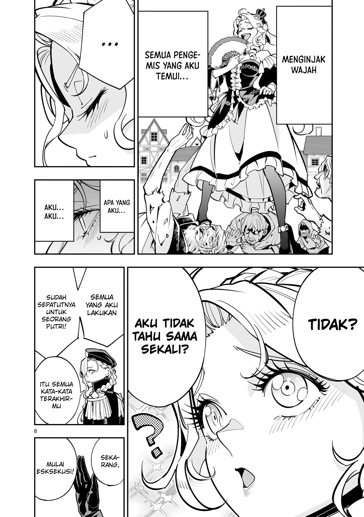 Shinimodori Oujo wa Ikinobiru Tame ni Yuri Harem wo Tsukuru Koto ni Shita Chapter 1 - halaman 8