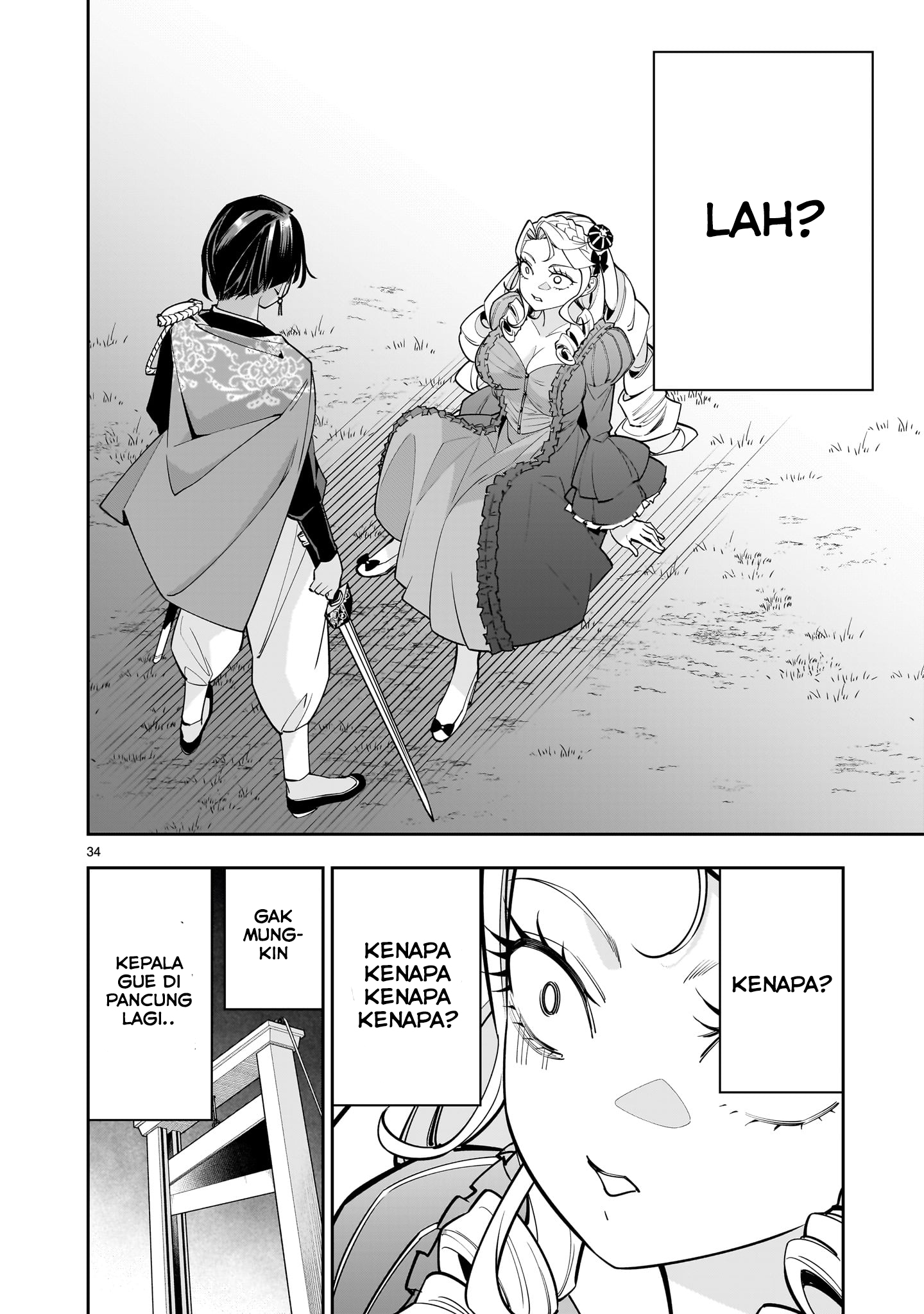Shinimodori Oujo wa Ikinobiru Tame ni Yuri Harem wo Tsukuru Koto ni Shita Chapter 2 - halaman 37