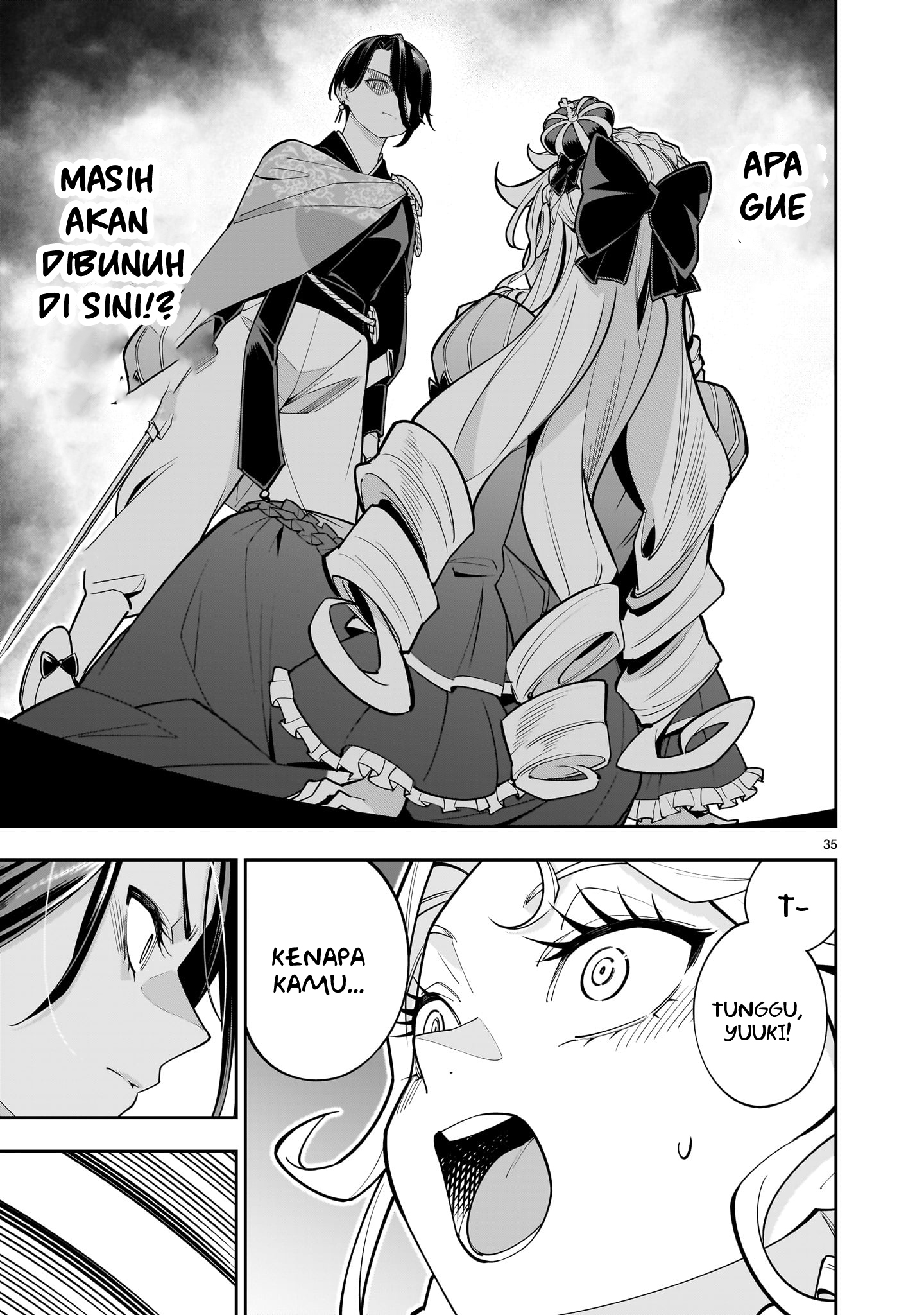 Shinimodori Oujo wa Ikinobiru Tame ni Yuri Harem wo Tsukuru Koto ni Shita Chapter 2 - halaman 38