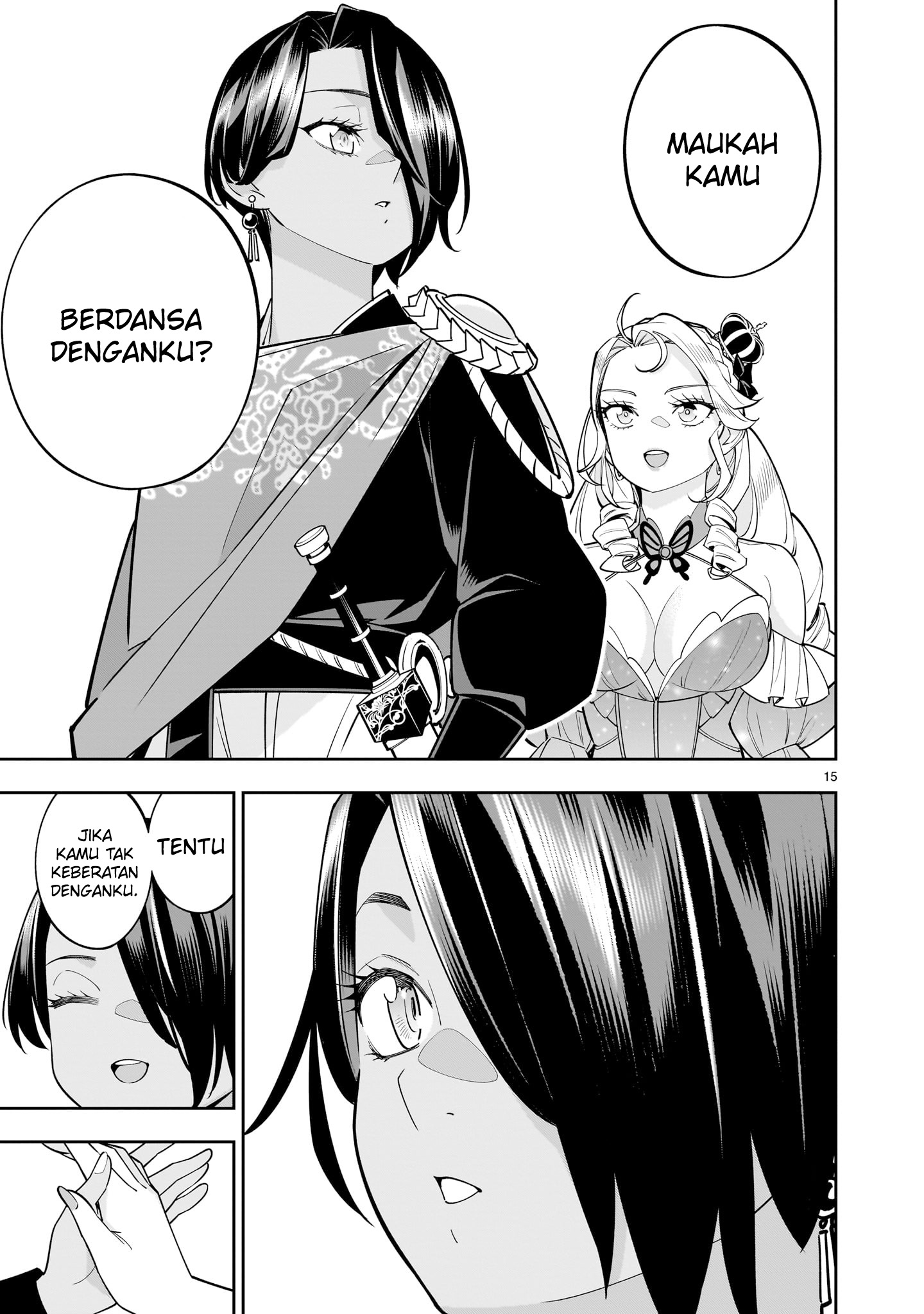 Shinimodori Oujo wa Ikinobiru Tame ni Yuri Harem wo Tsukuru Koto ni Shita Chapter 3 - halaman 15