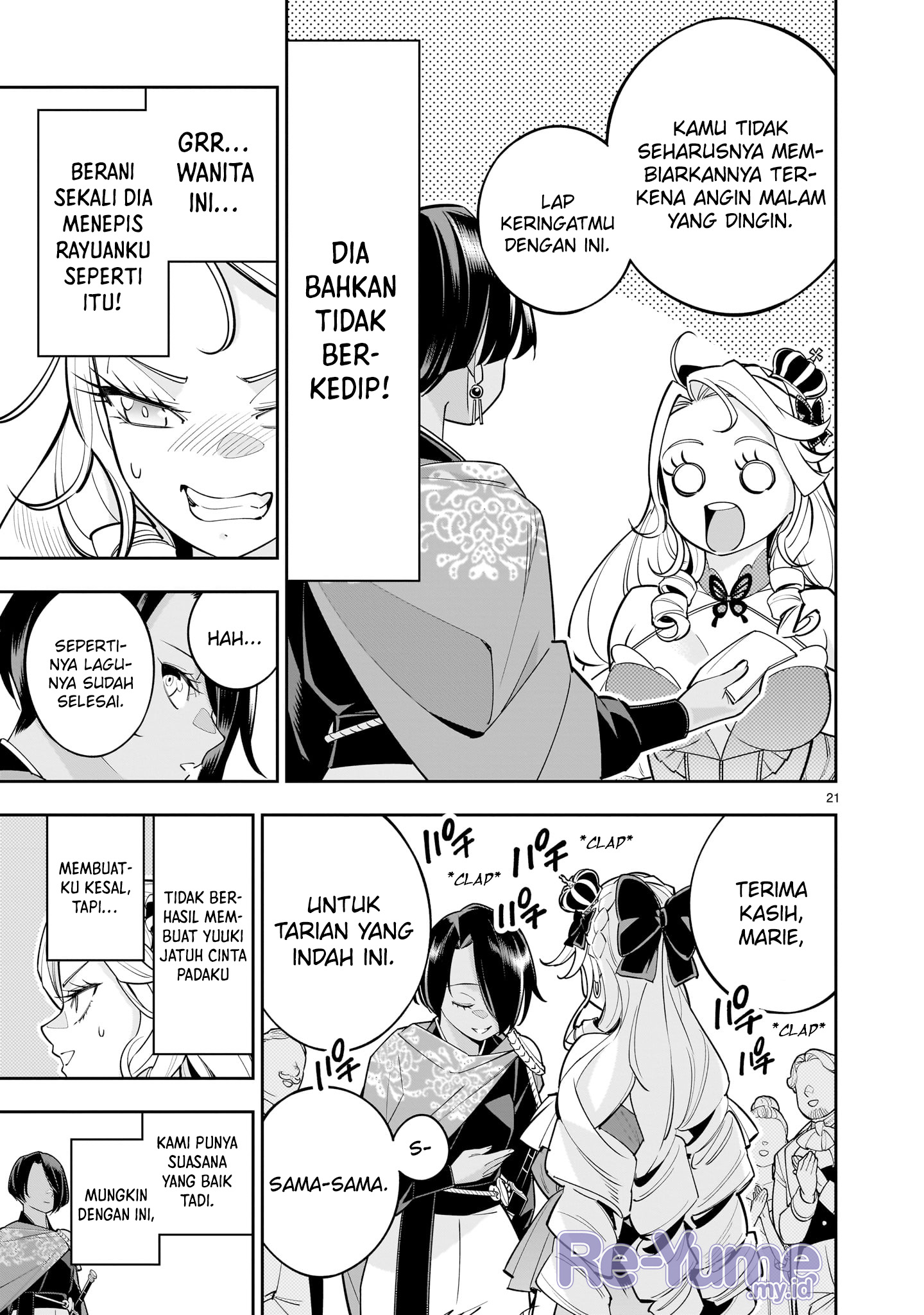 Shinimodori Oujo wa Ikinobiru Tame ni Yuri Harem wo Tsukuru Koto ni Shita Chapter 3 - halaman 21