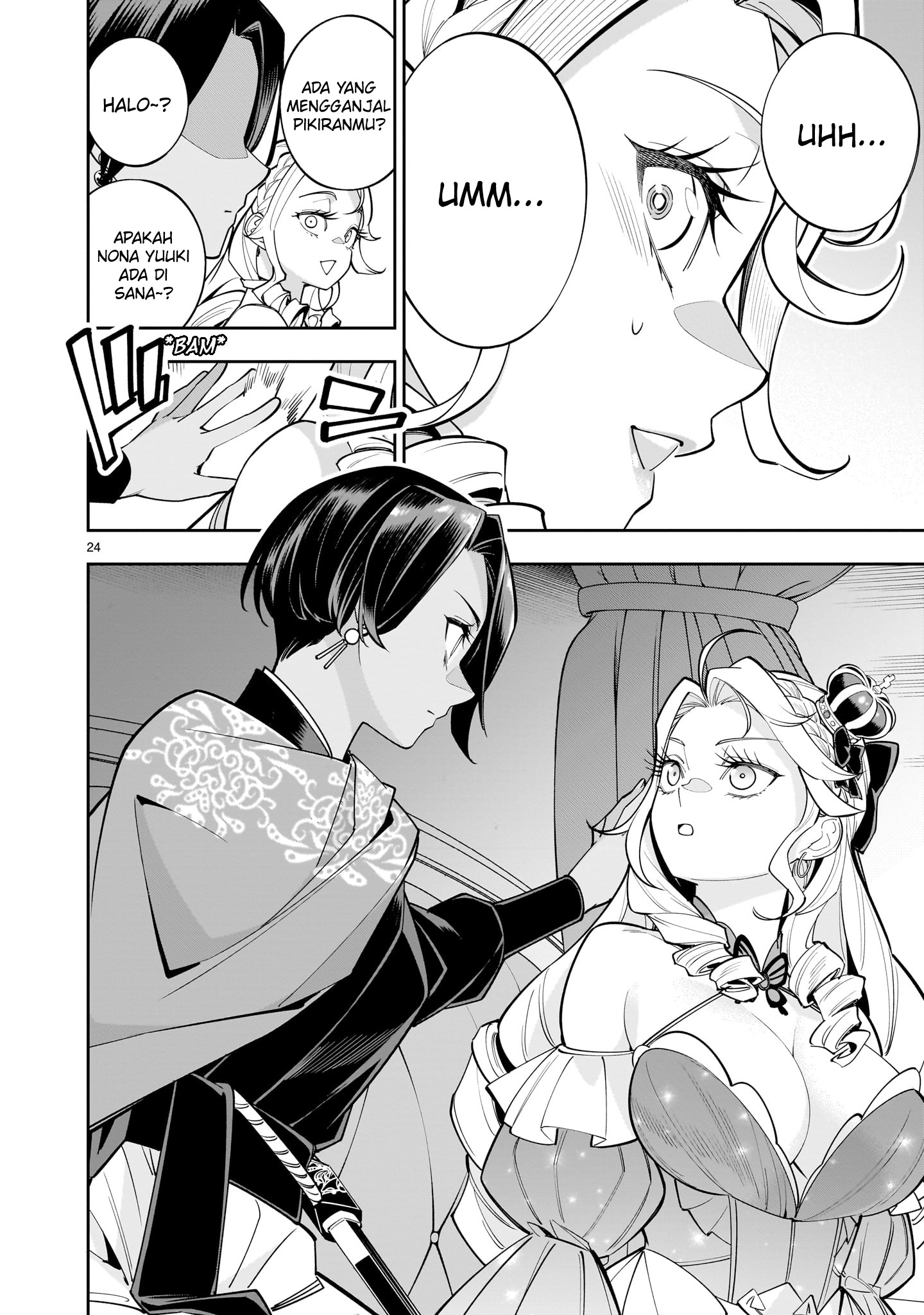 Shinimodori Oujo wa Ikinobiru Tame ni Yuri Harem wo Tsukuru Koto ni Shita Chapter 3 - halaman 24