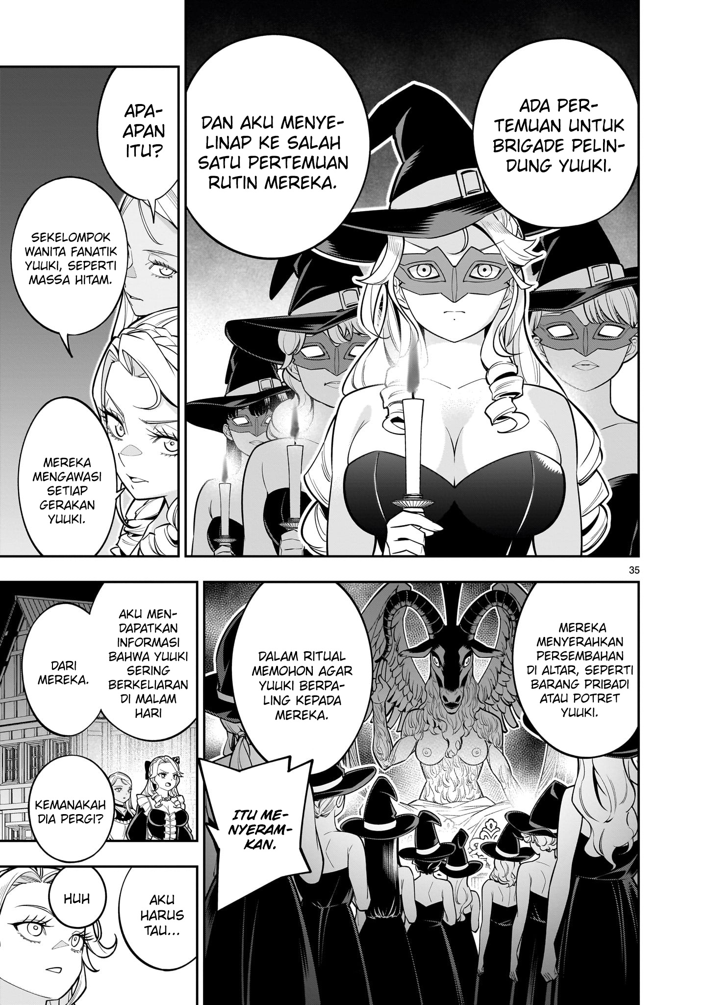 Shinimodori Oujo wa Ikinobiru Tame ni Yuri Harem wo Tsukuru Koto ni Shita Chapter 3 - halaman 35