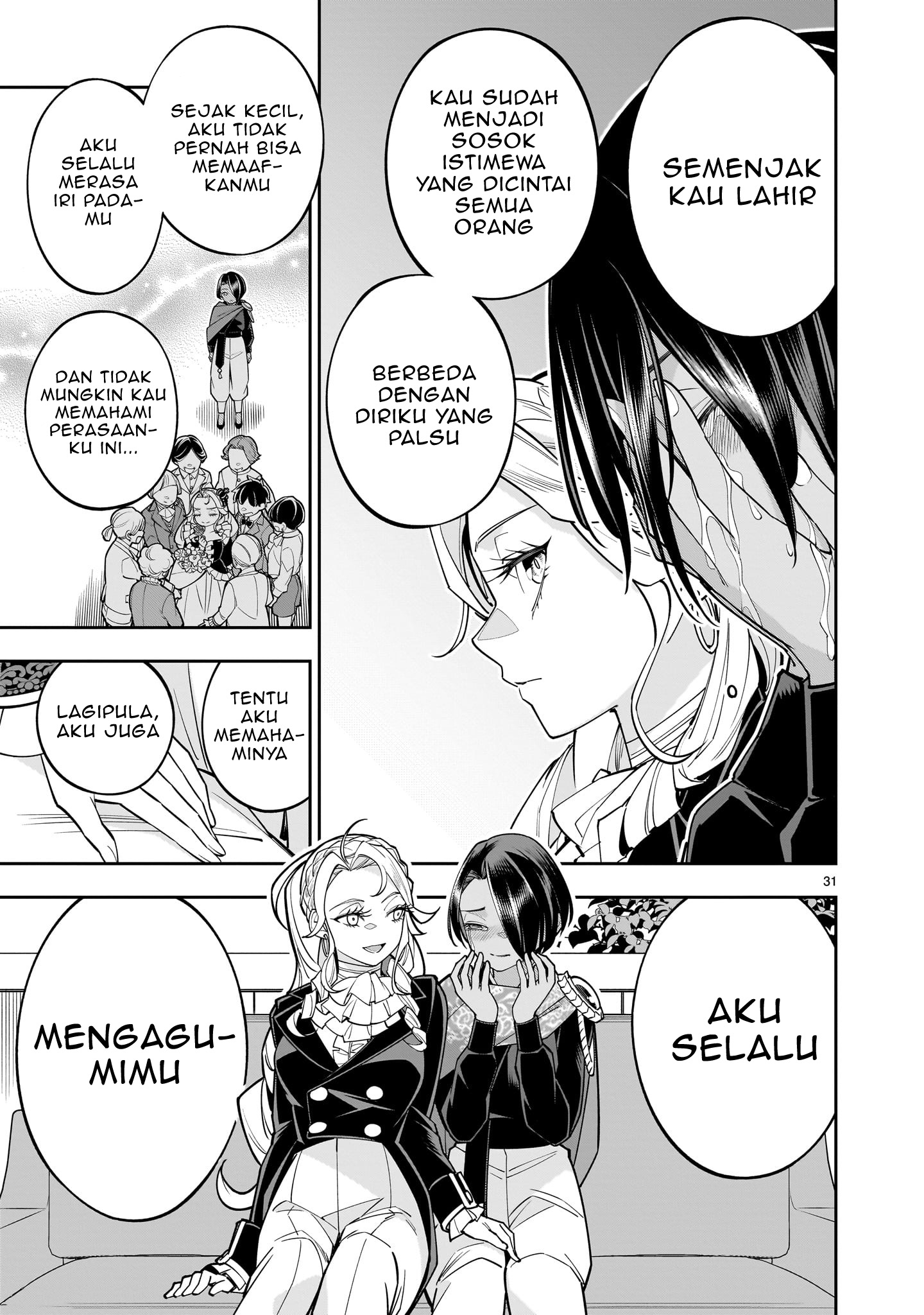 Shinimodori Oujo wa Ikinobiru Tame ni Yuri Harem wo Tsukuru Koto ni Shita Chapter 4 - halaman 32