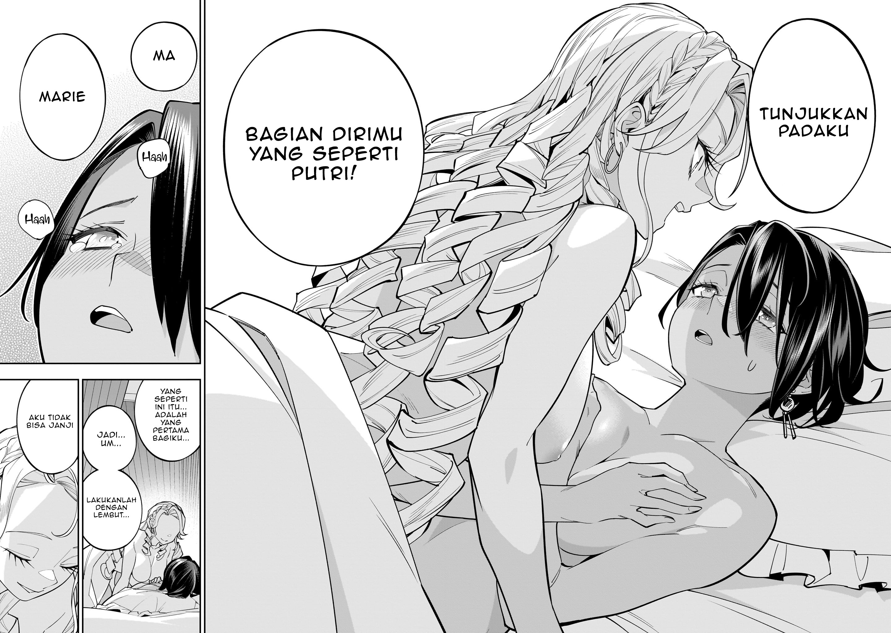 Shinimodori Oujo wa Ikinobiru Tame ni Yuri Harem wo Tsukuru Koto ni Shita Chapter 4 - halaman 40