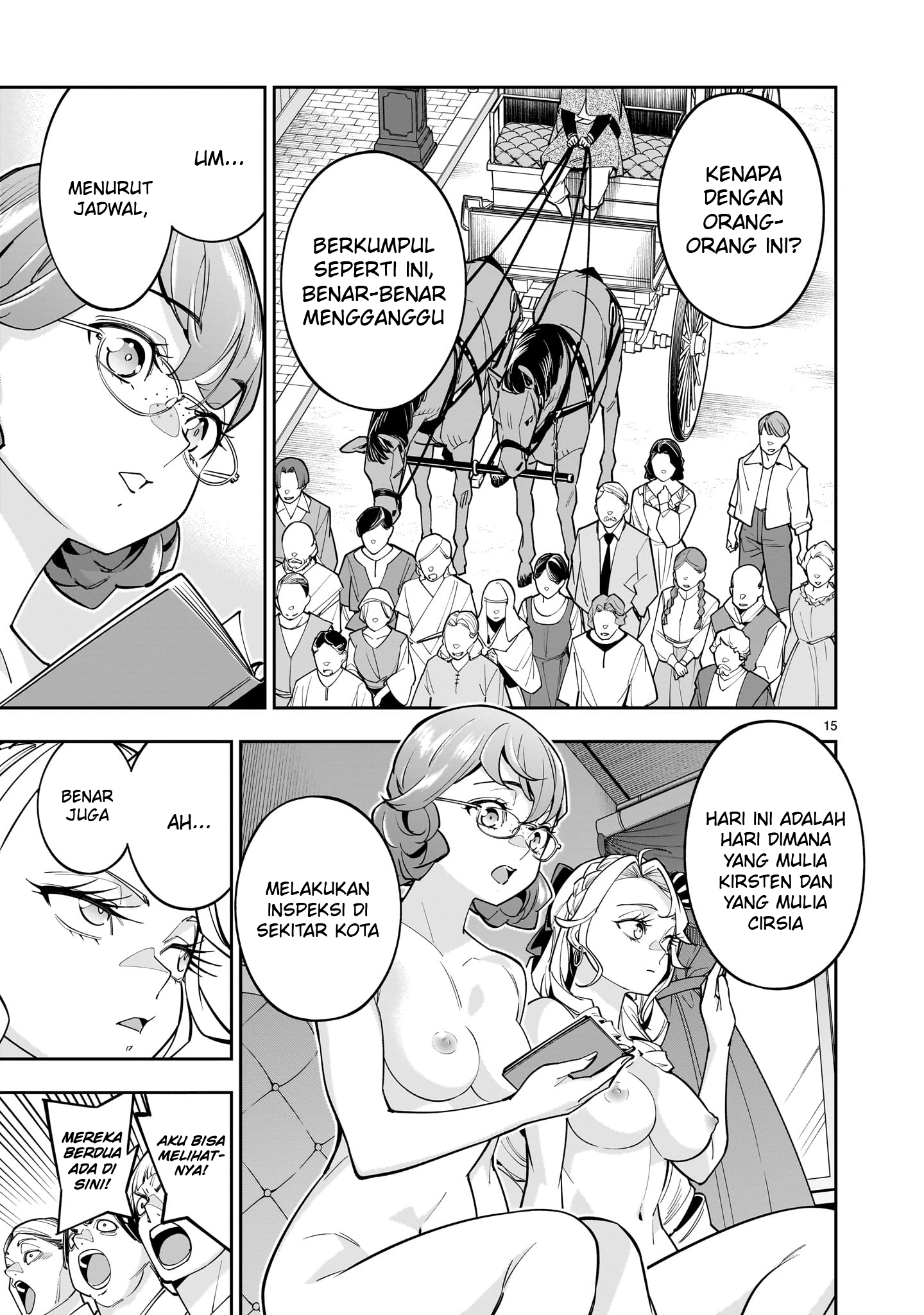 Shinimodori Oujo wa Ikinobiru Tame ni Yuri Harem wo Tsukuru Koto ni Shita Chapter 5 - halaman 16