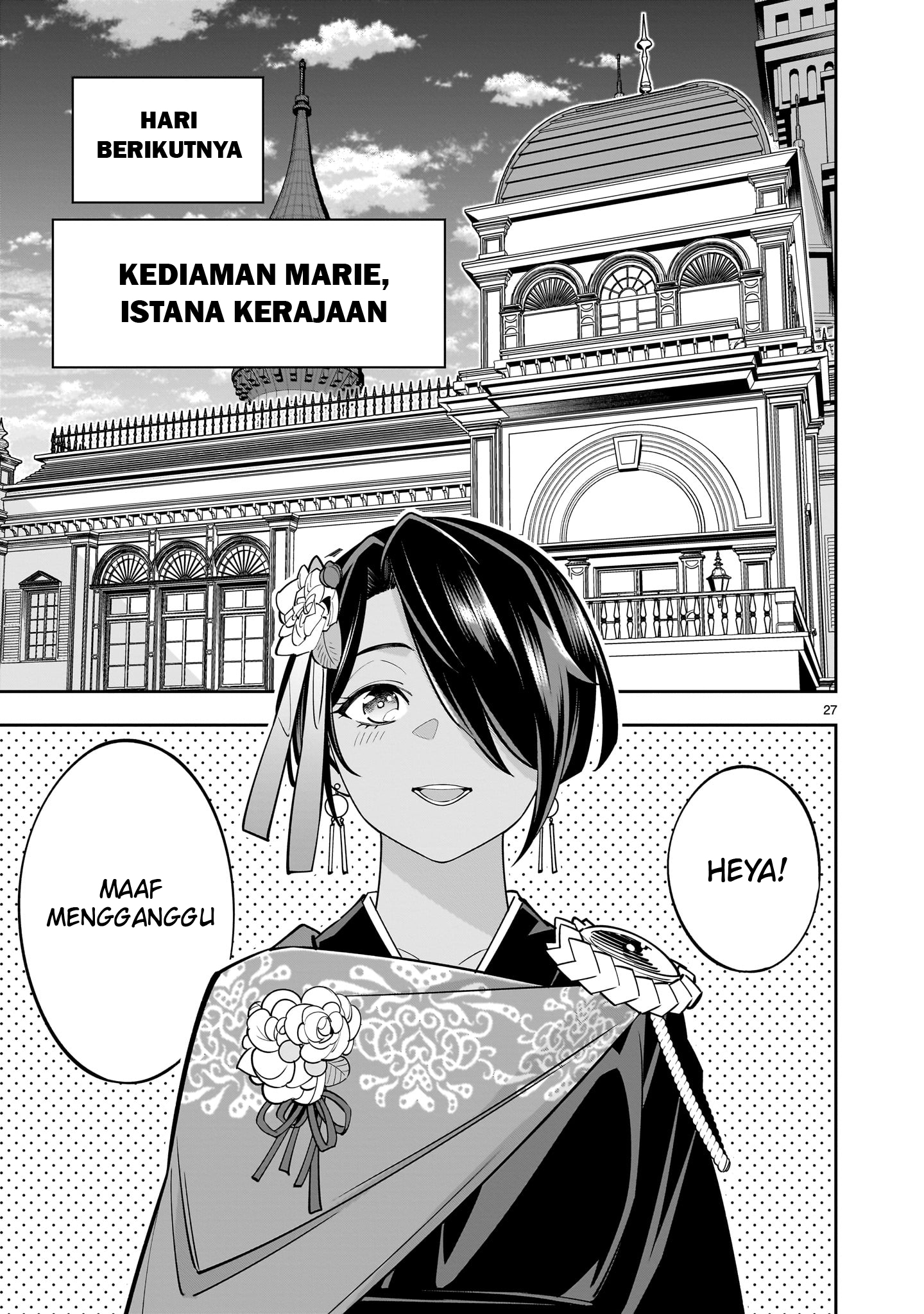 Shinimodori Oujo wa Ikinobiru Tame ni Yuri Harem wo Tsukuru Koto ni Shita Chapter 5 - halaman 27
