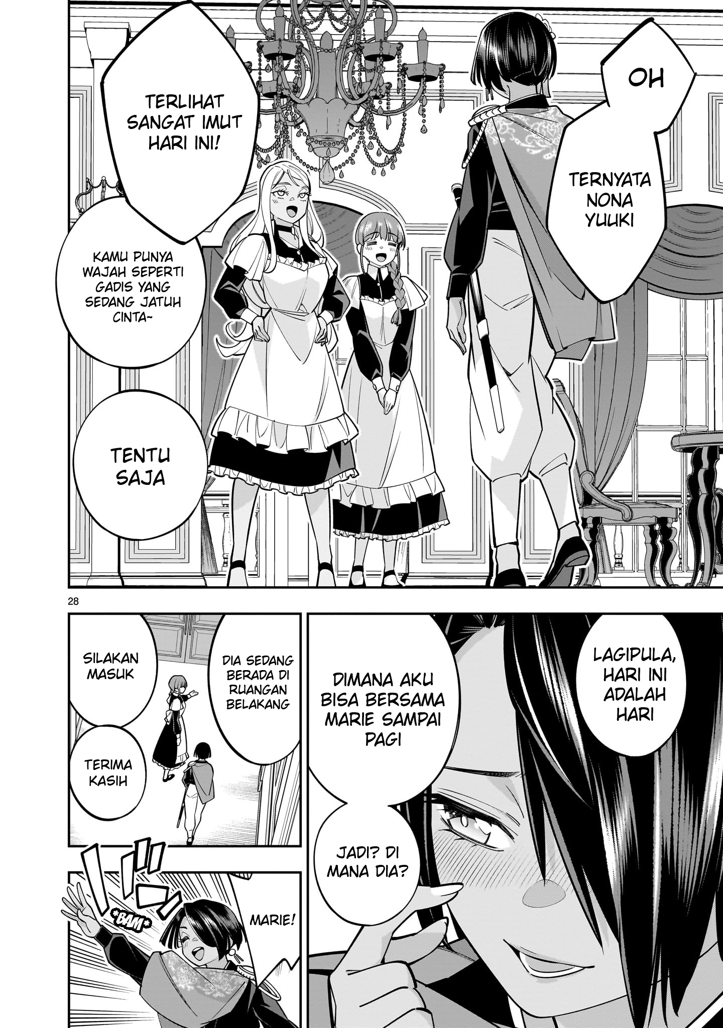 Shinimodori Oujo wa Ikinobiru Tame ni Yuri Harem wo Tsukuru Koto ni Shita Chapter 5 - halaman 28