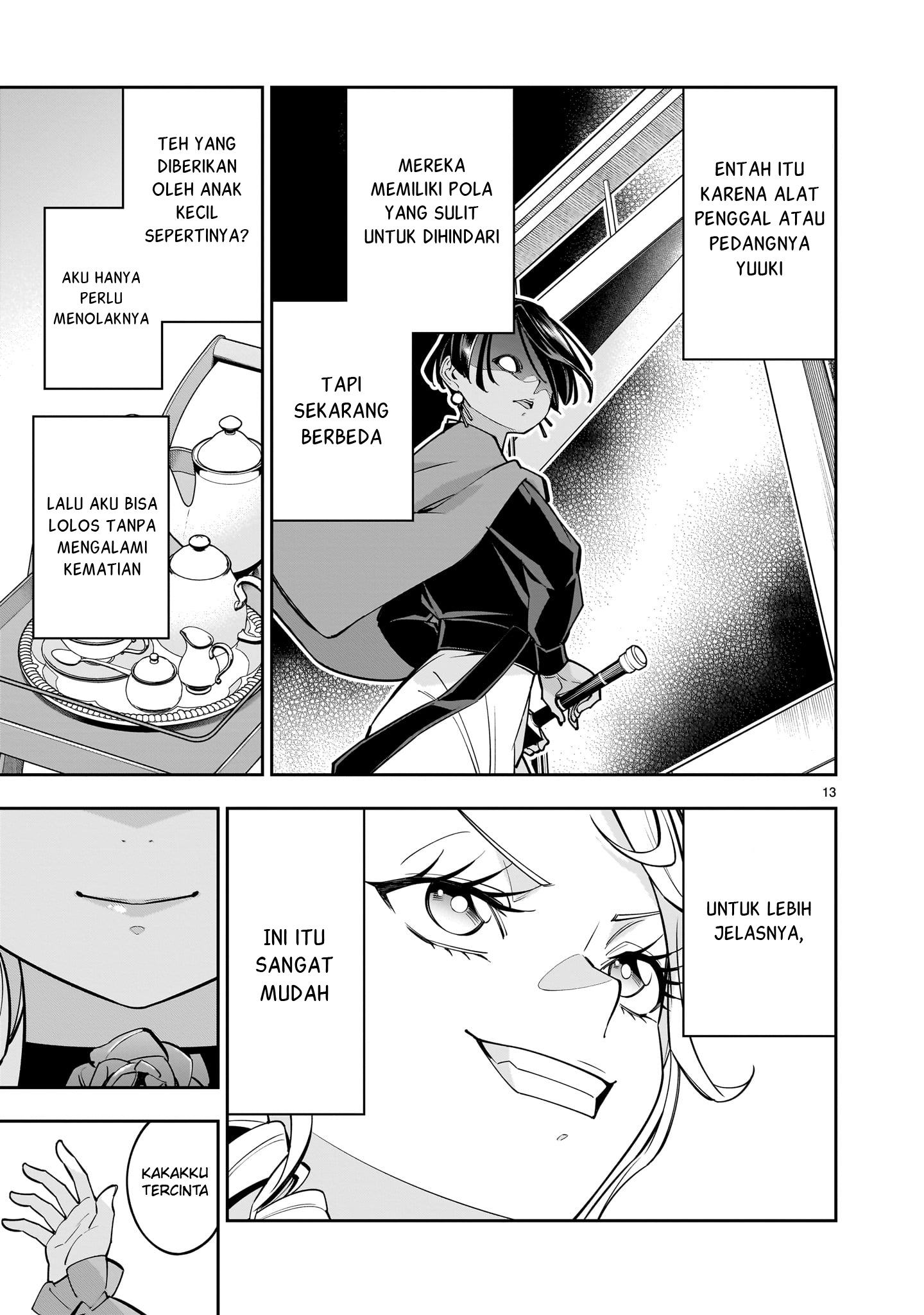 Shinimodori Oujo wa Ikinobiru Tame ni Yuri Harem wo Tsukuru Koto ni Shita Chapter 7 - halaman 13