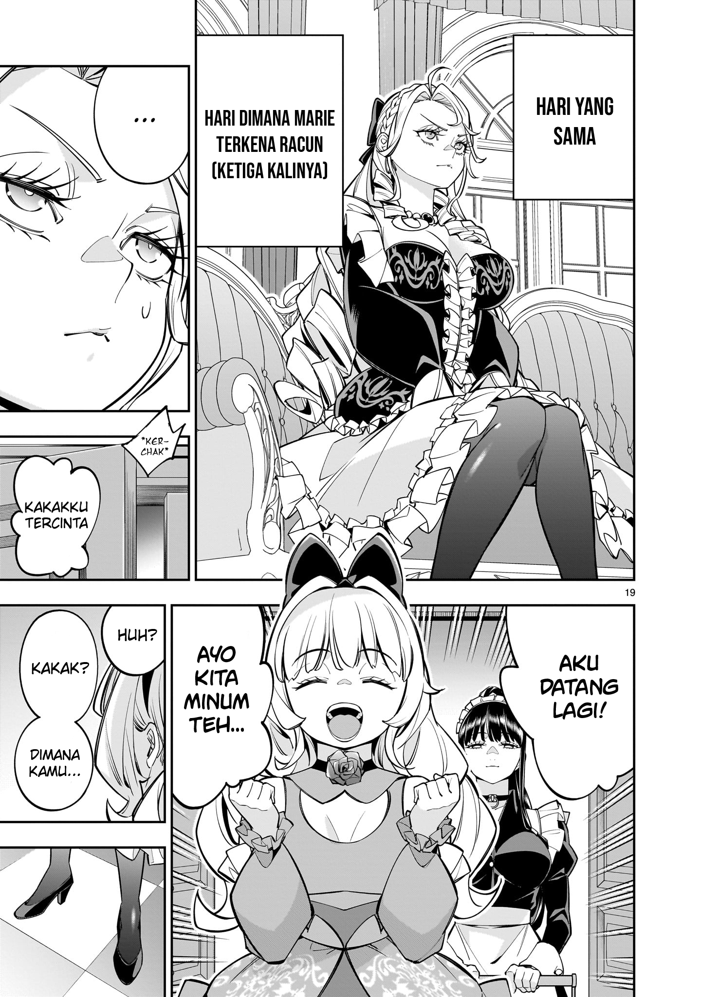 Shinimodori Oujo wa Ikinobiru Tame ni Yuri Harem wo Tsukuru Koto ni Shita Chapter 7 - halaman 19