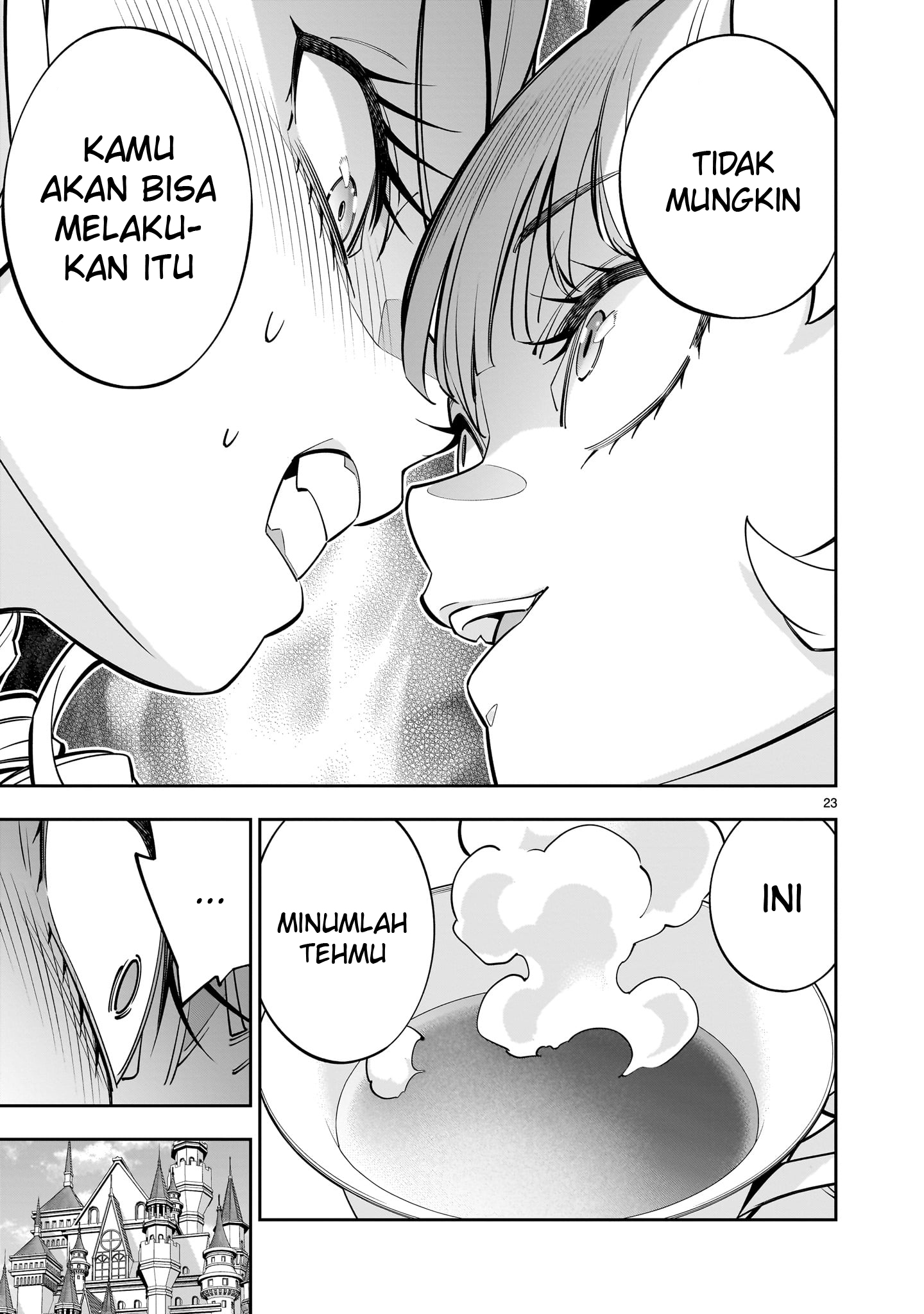 Shinimodori Oujo wa Ikinobiru Tame ni Yuri Harem wo Tsukuru Koto ni Shita Chapter 7 - halaman 23