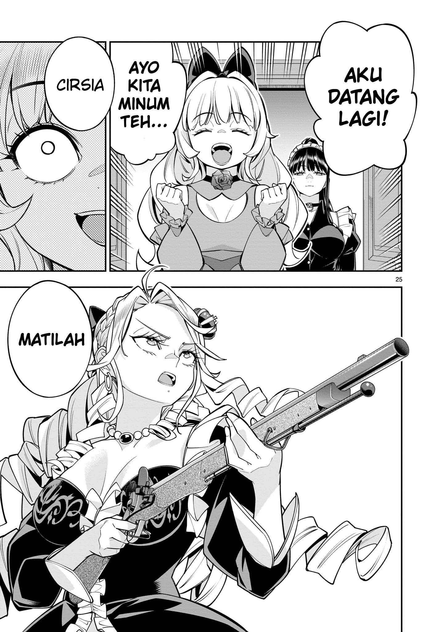 Shinimodori Oujo wa Ikinobiru Tame ni Yuri Harem wo Tsukuru Koto ni Shita Chapter 7 - halaman 25