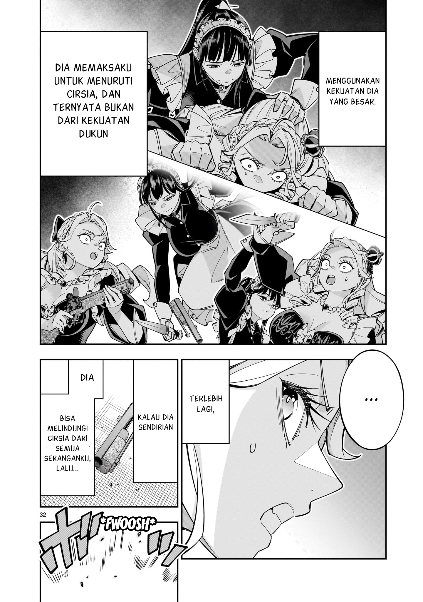 Shinimodori Oujo wa Ikinobiru Tame ni Yuri Harem wo Tsukuru Koto ni Shita Chapter 7 - halaman 32