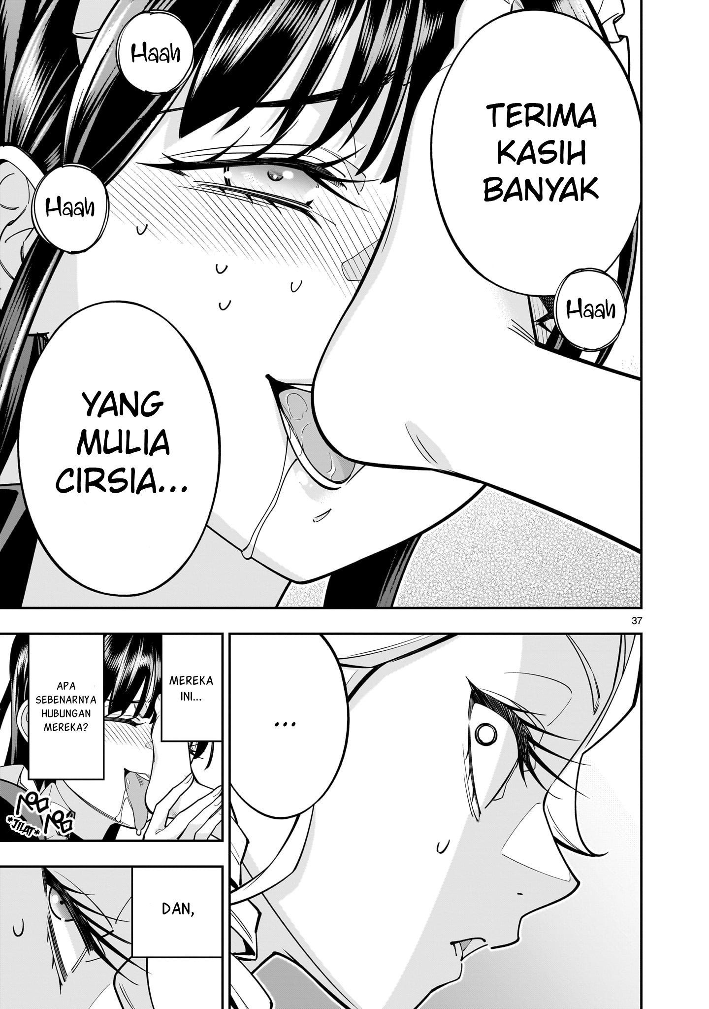 Shinimodori Oujo wa Ikinobiru Tame ni Yuri Harem wo Tsukuru Koto ni Shita Chapter 7 - halaman 37