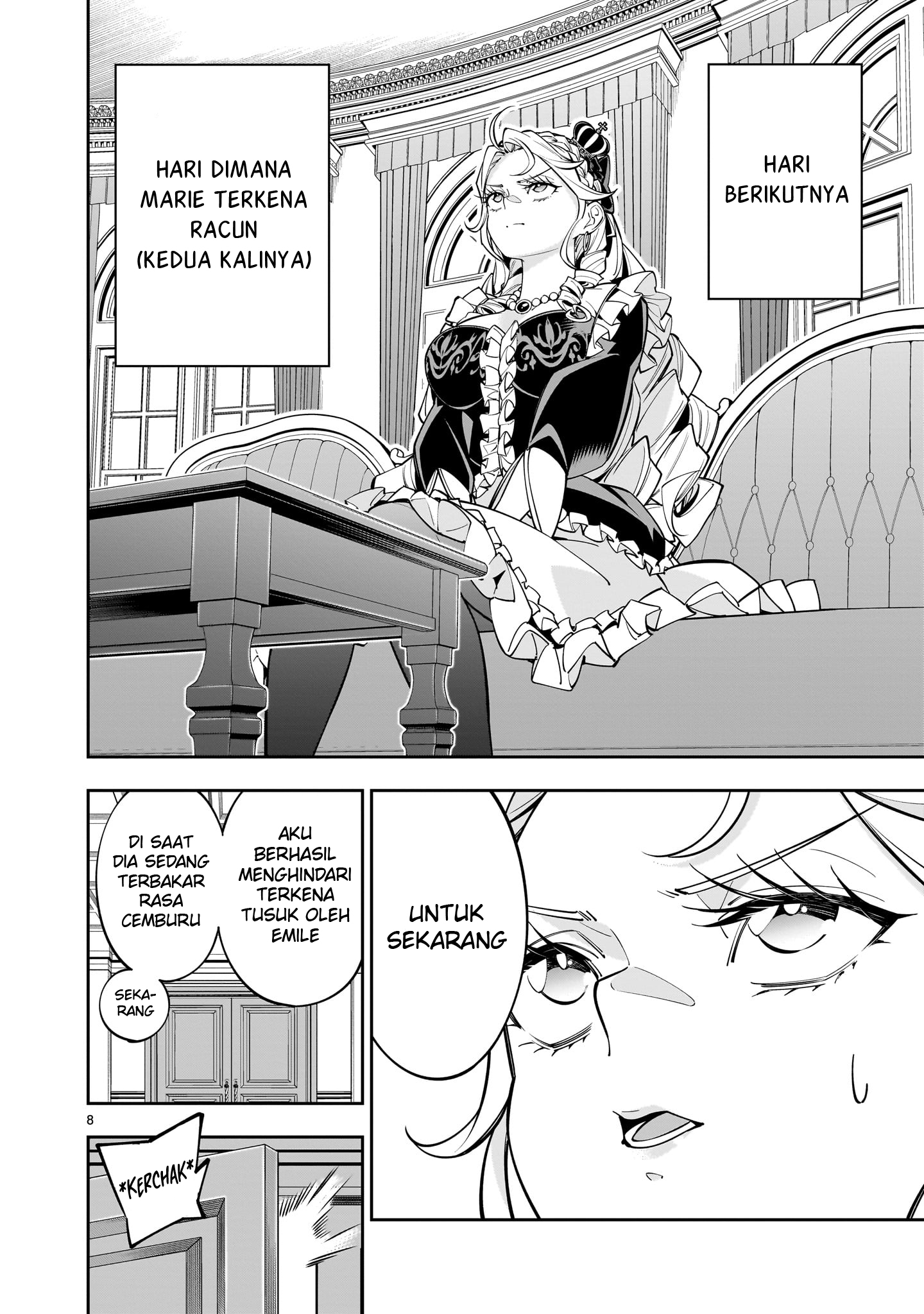 Shinimodori Oujo wa Ikinobiru Tame ni Yuri Harem wo Tsukuru Koto ni Shita Chapter 7 - halaman 8