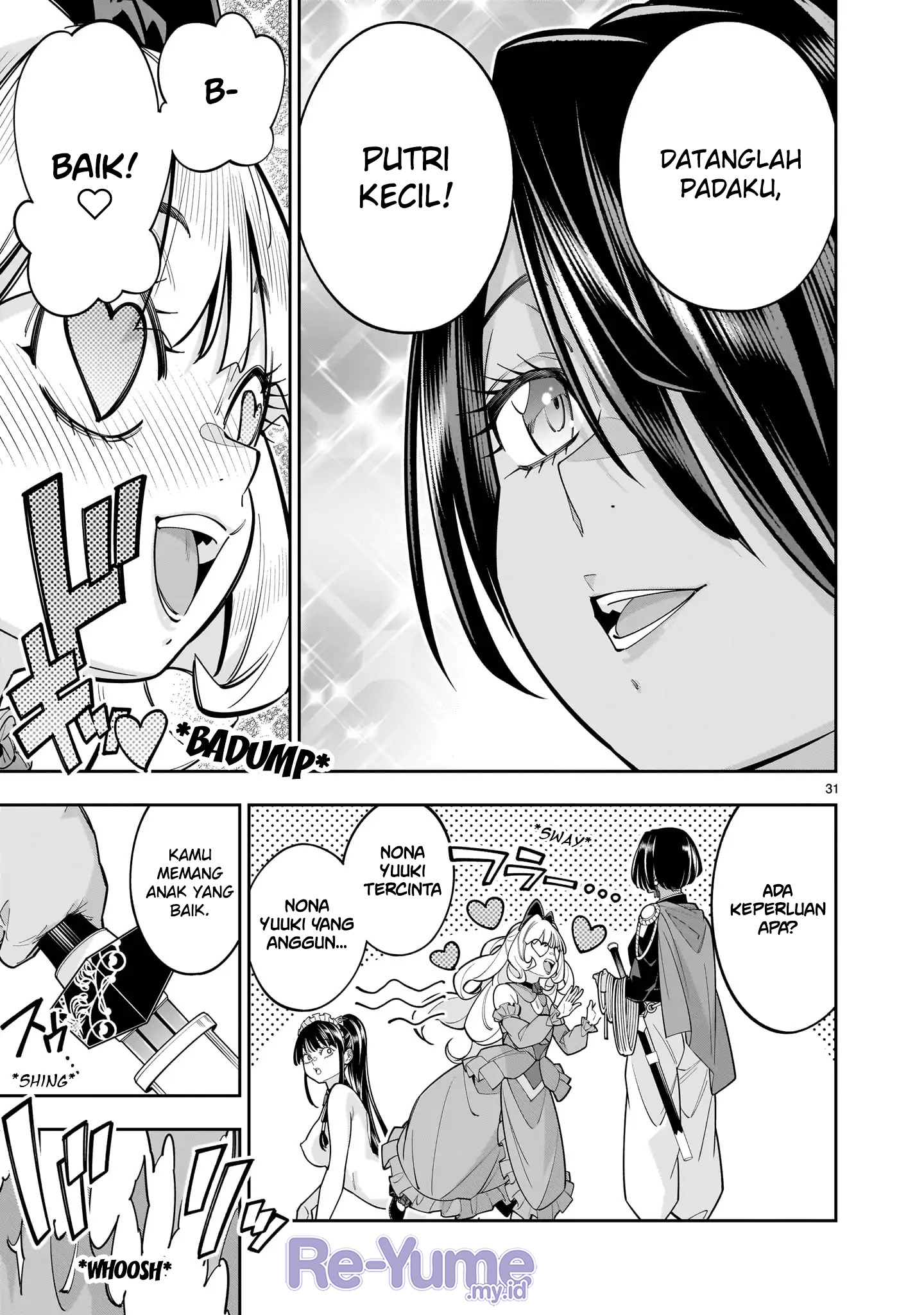 Shinimodori Oujo wa Ikinobiru Tame ni Yuri Harem wo Tsukuru Koto ni Shita Chapter 9 - halaman 30