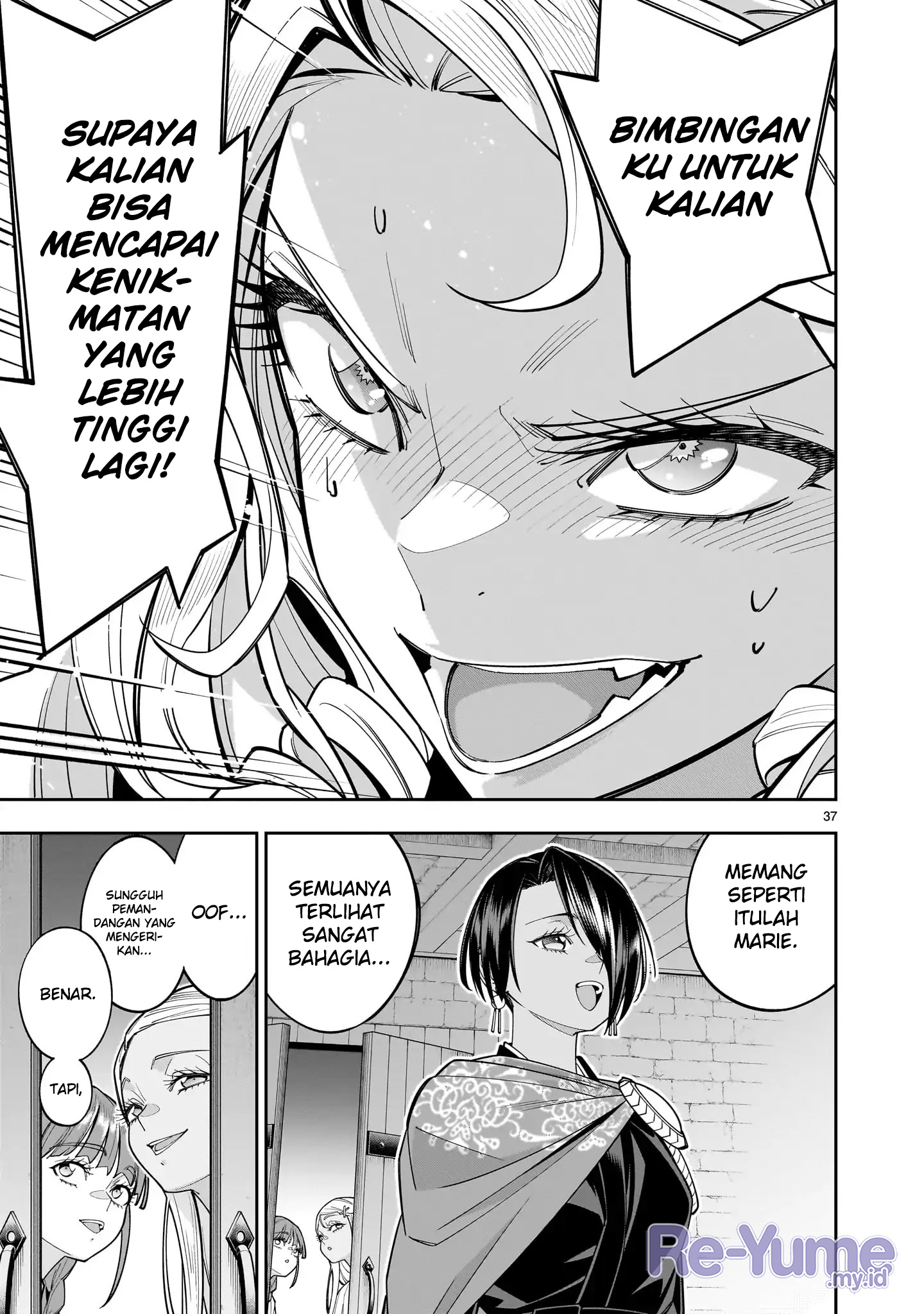 Shinimodori Oujo wa Ikinobiru Tame ni Yuri Harem wo Tsukuru Koto ni Shita Chapter 9 - halaman 36