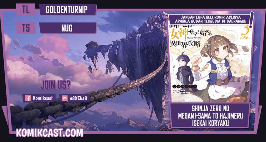 Shinja Zero no Megami-sama to Hajimeru Isekai Kouryaku Chapter 19 - halaman 1