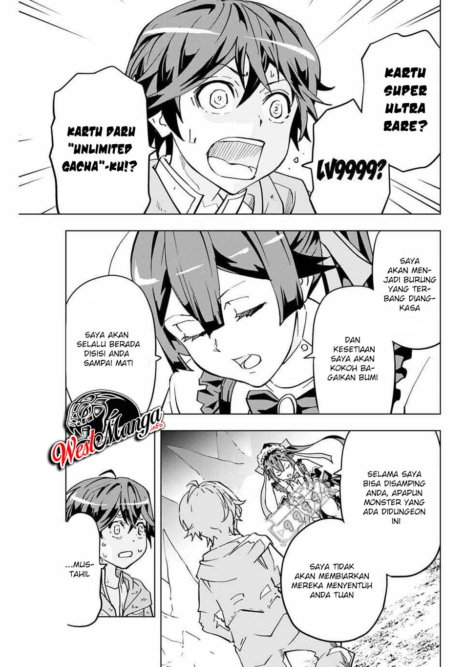 Shinjiteita Nakama-tachi ni Dungeon Okuchi de Korosarekaketa ga Gift "Mugen Gacha" de Level 9999 no Nakama-tachi wo Te ni Irete Moto Party Member to Sekai ni Fukushuu & "Zamaa!" Shimasu! Chapter 2 - halaman 7