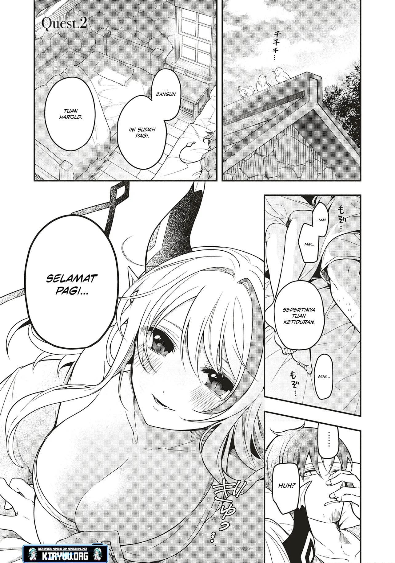 Shinkon Quest: Maou no Musume wa Majime Yuusha wo Otoshitai♡ Chapter 2 - halaman 2