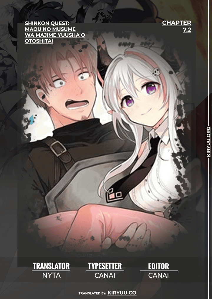 Shinkon Quest: Maou no Musume wa Majime Yuusha wo Otoshitai♡ Chapter 7.2 - halaman 1