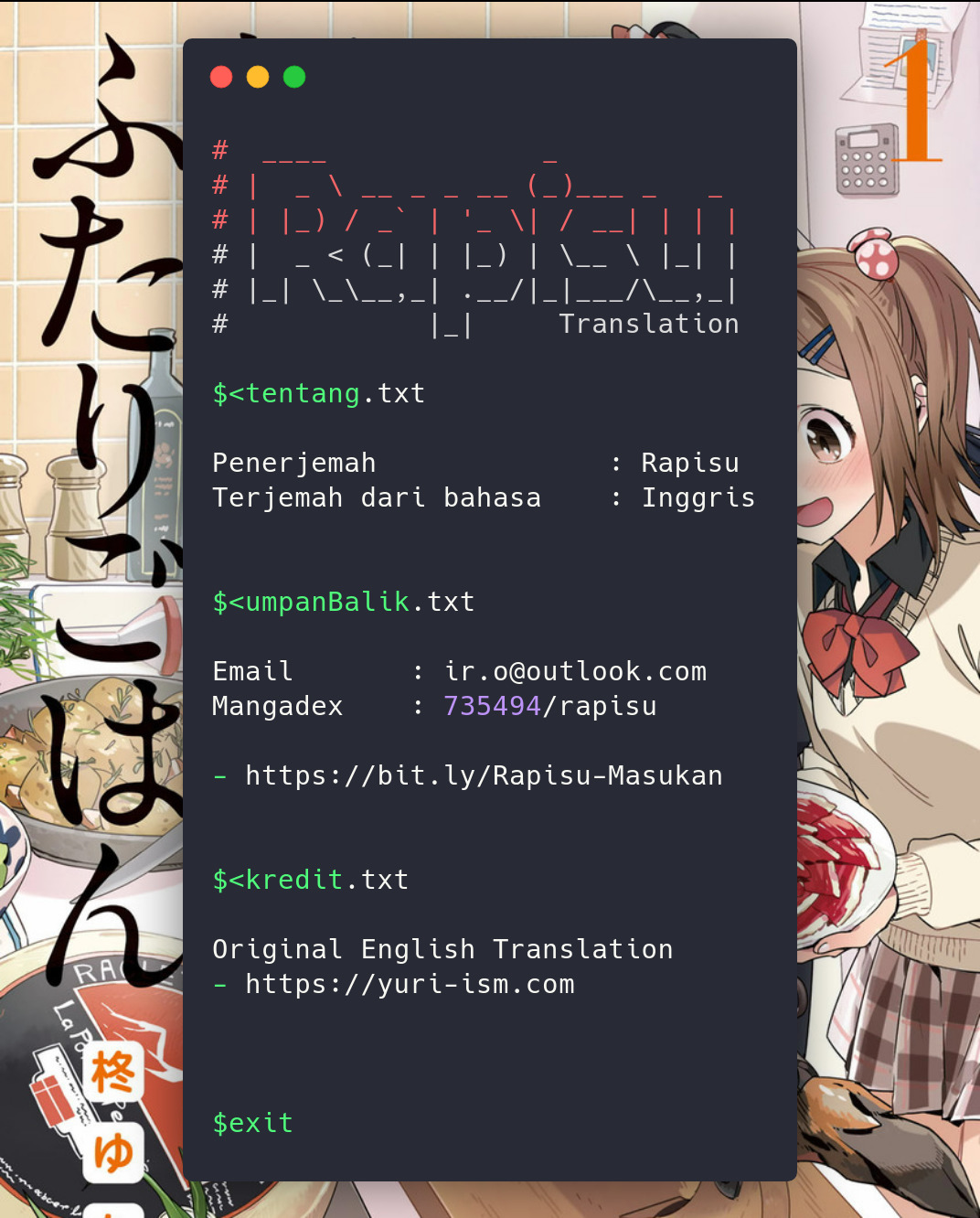 Shinmai Shimai no Futari Gohan Chapter 1 - halaman 34