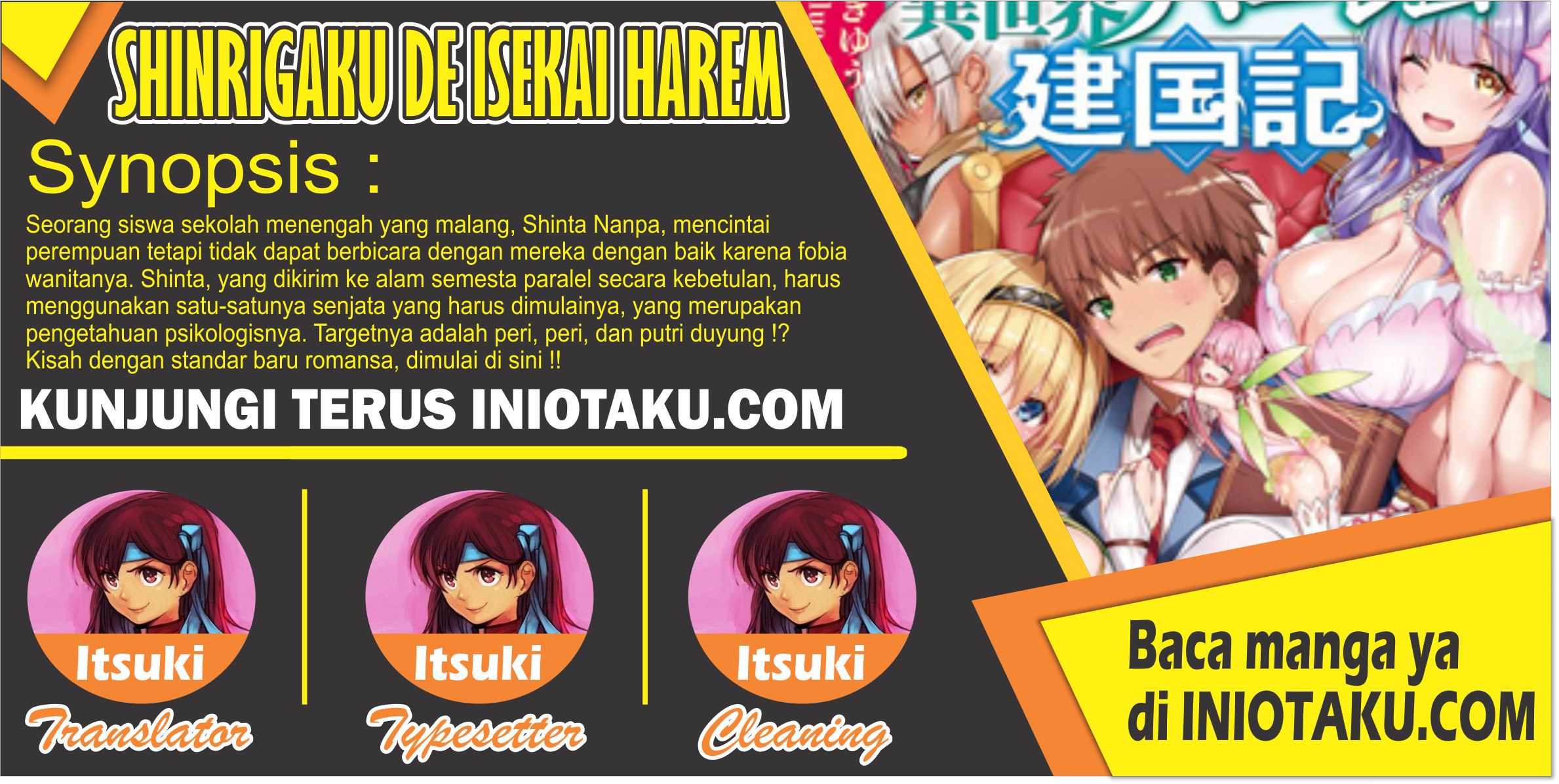 Shinrigaku de Isekai Harem Kenkokuki Chapter 1.2 - halaman 1