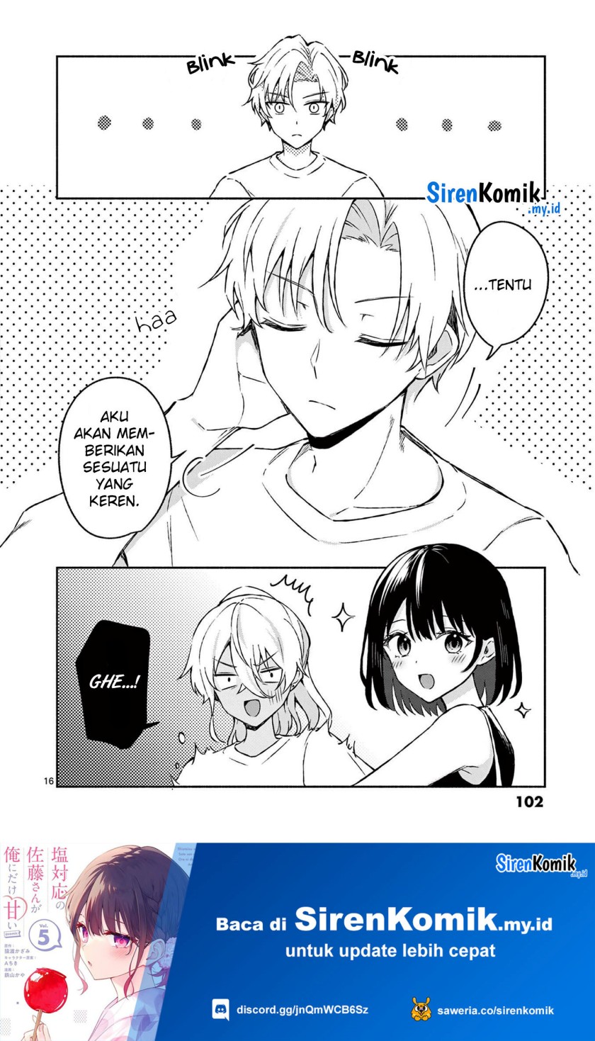 Shiotaiou no Sato-san ga Ore ni dake Amai Chapter 34 - halaman 17